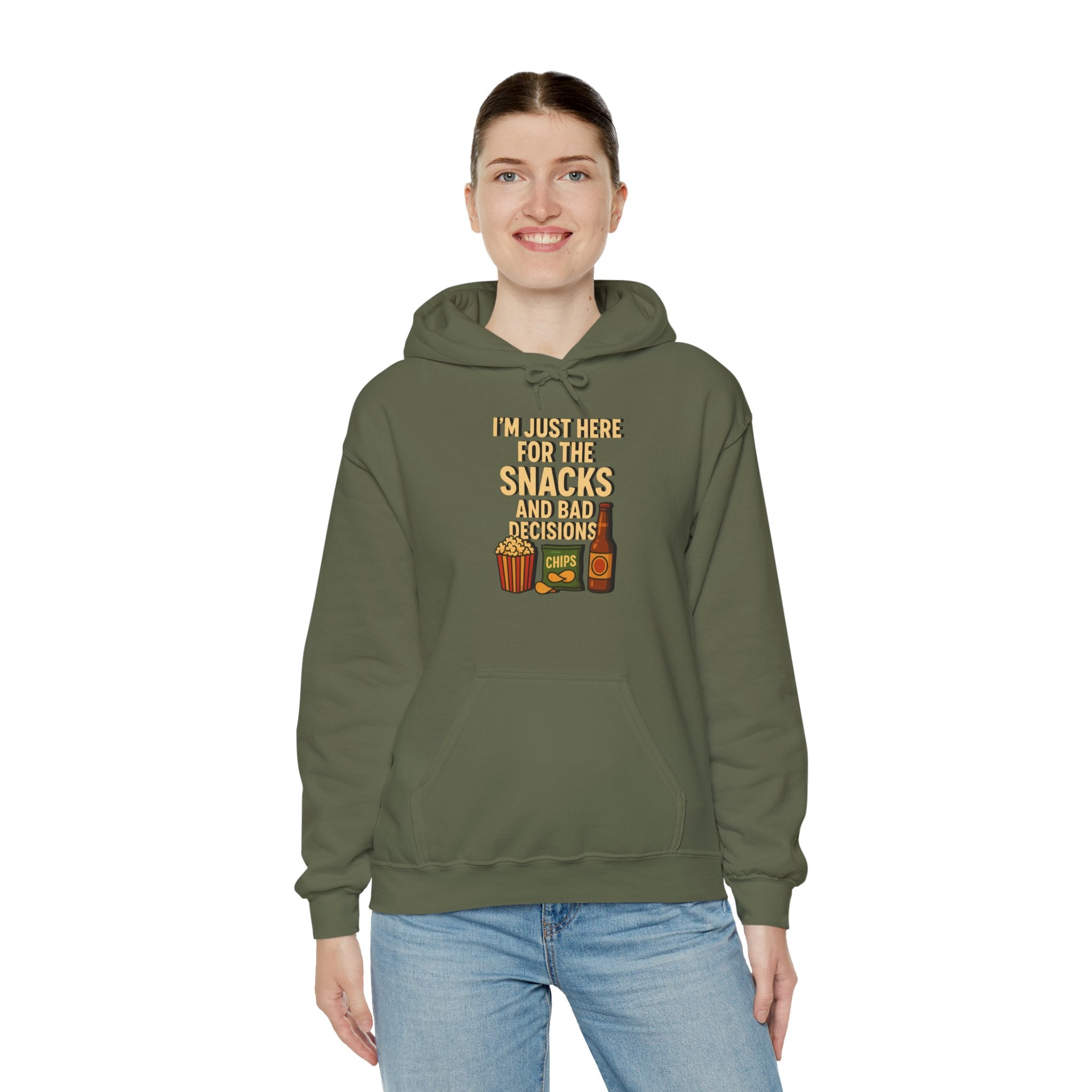 I'm Just Here For The Snacks And Bad Decisions - Hoodie