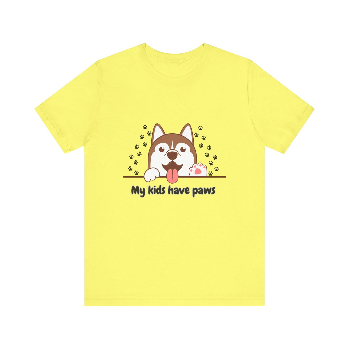 My Kids Have Paws, Unisex Jersey Short Sleeve Tee