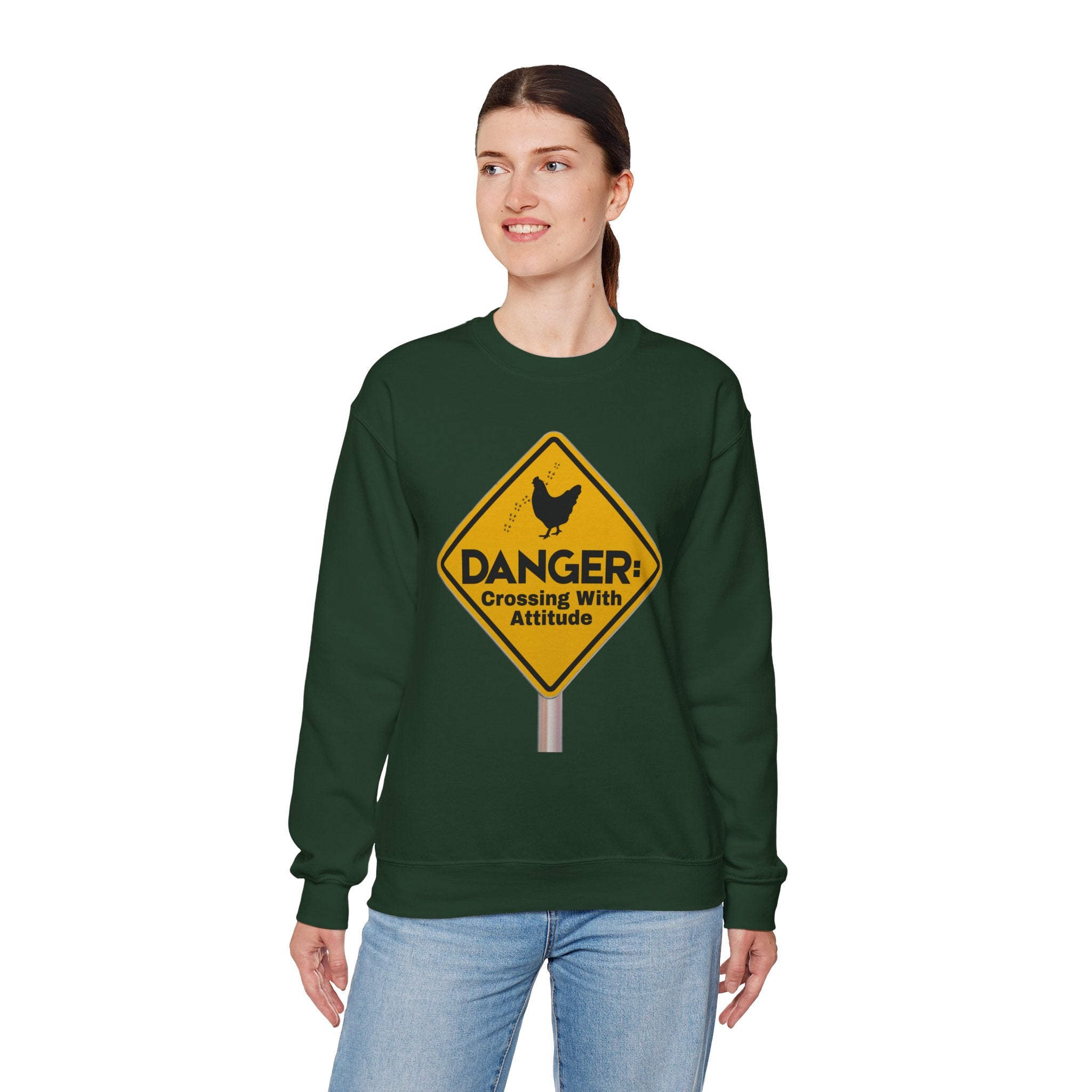 Danger: Crossing With Attitude - Sweatshirt