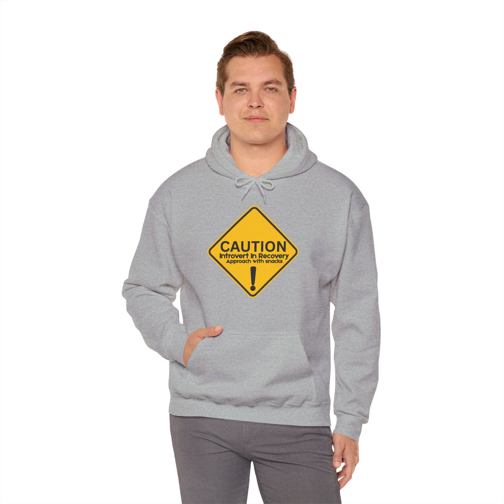 Caution: Introvert In Recovery — Approach With Snacks - hoodie