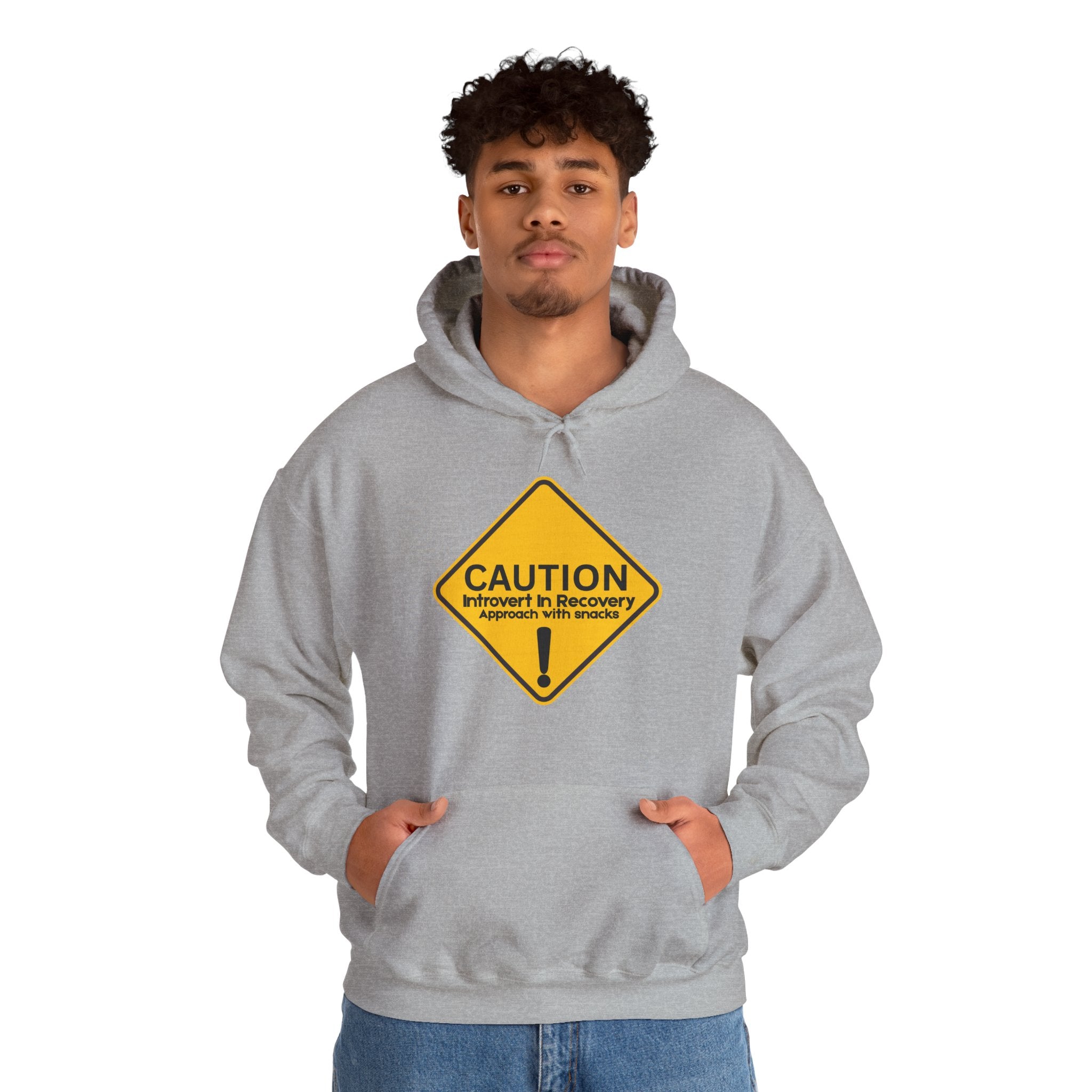Caution: Introvert In Recovery — Approach With Snacks - hoodie