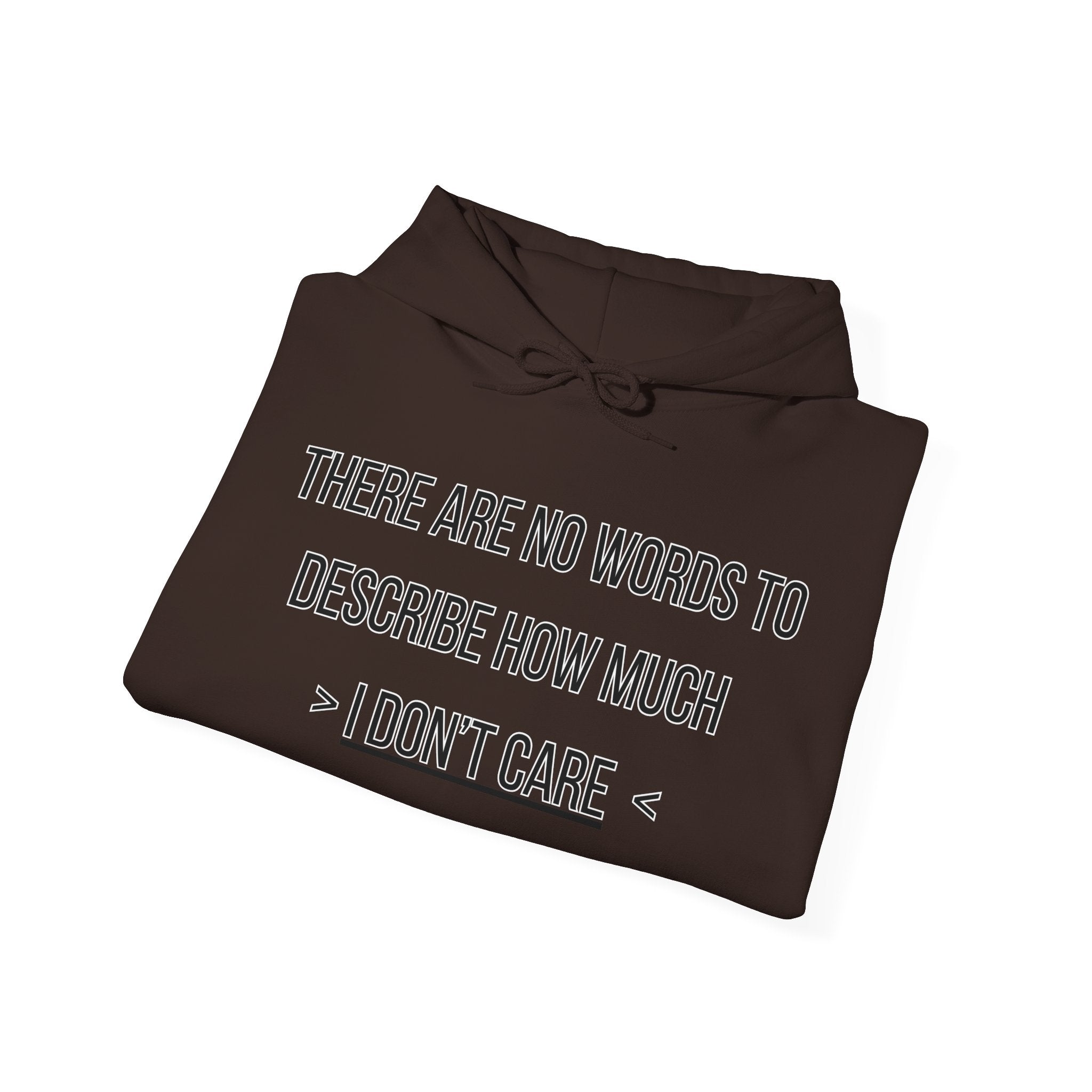 I Don't Care Hoodie | Unisex Heavy Blend Sweatshirt, Casual Wear, Gift for Friends, Cozy Fashion, Everyday Apparel