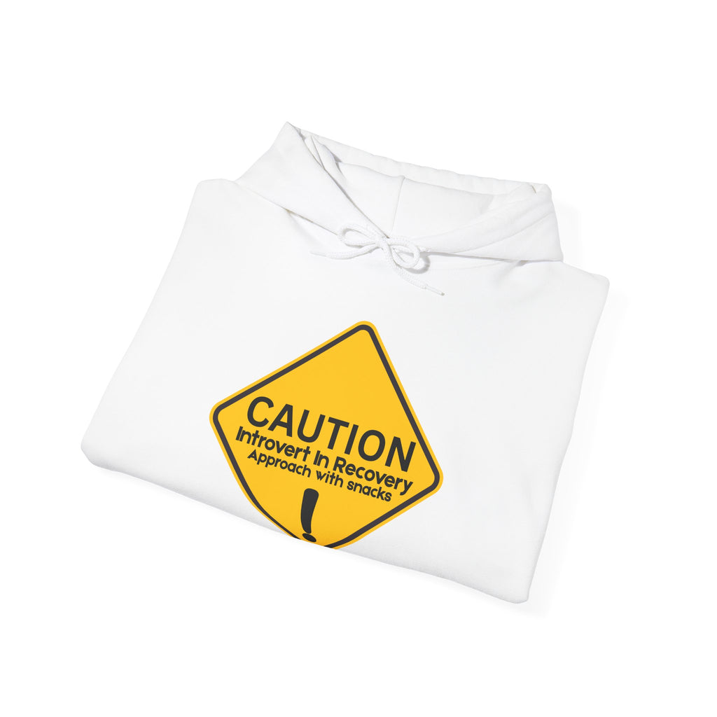 Caution: Introvert In Recovery — Approach With Snacks - hoodie