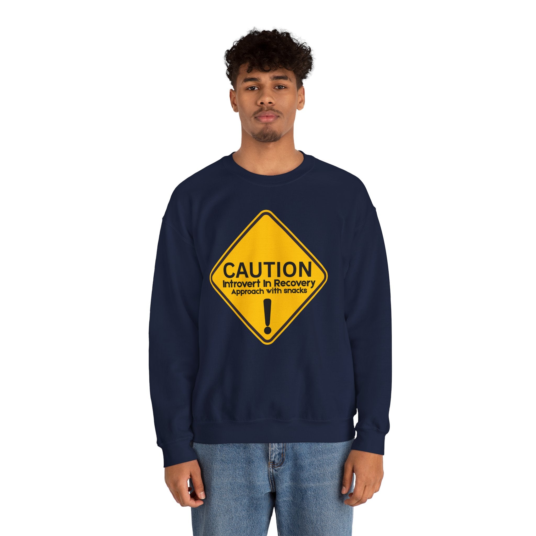 Caution: Introvert In Recovery — Approach With Snacks - Sweatshirt