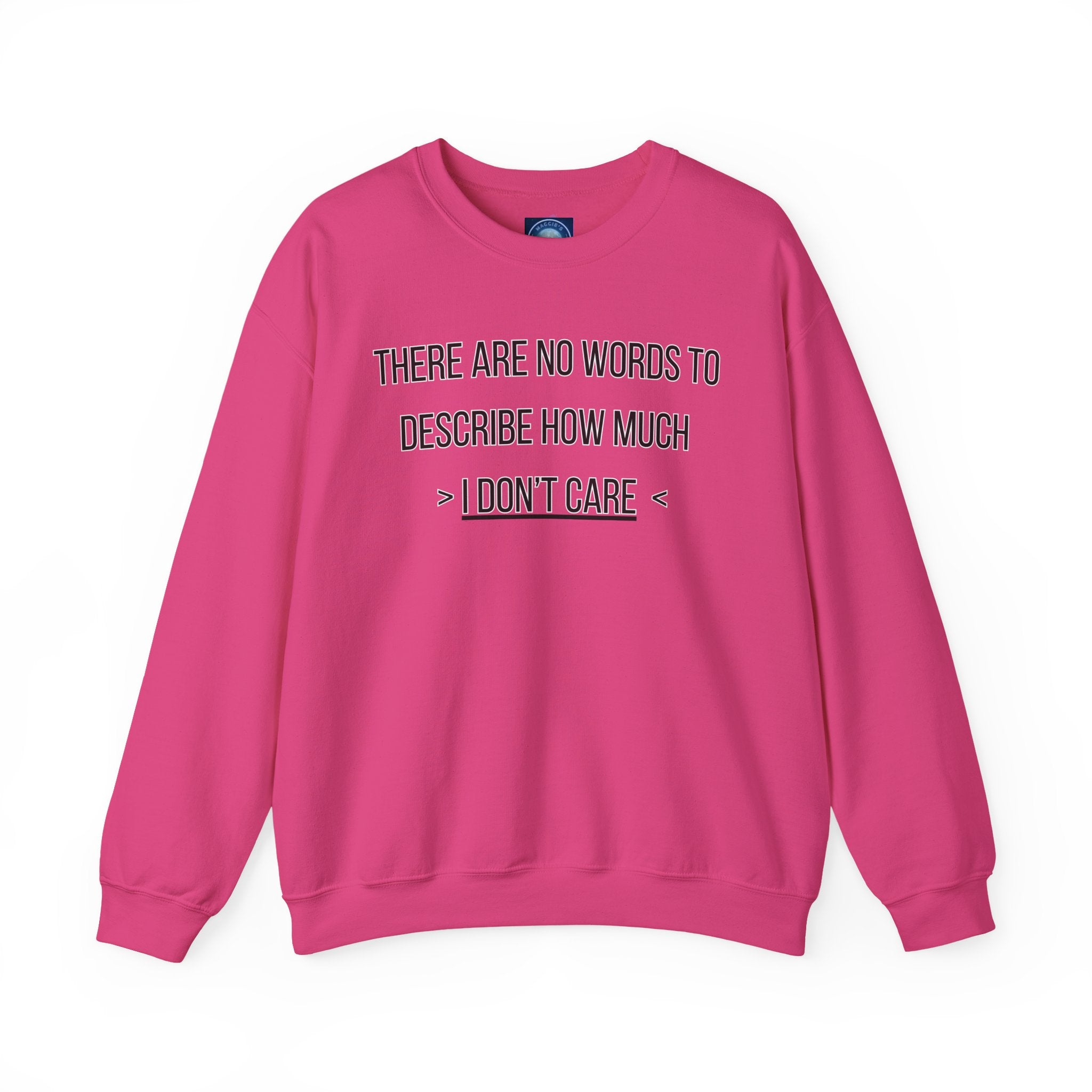 There Are No Words To Describe How Much > I Don’t Care < - Sweatshirt