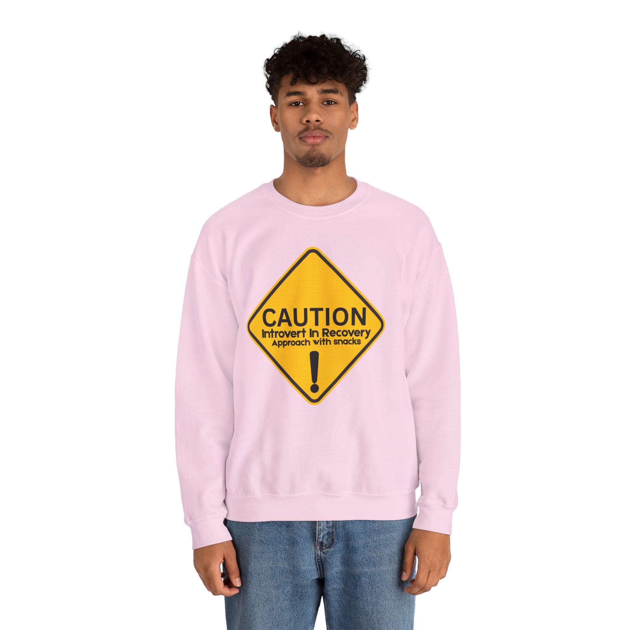 Caution: Introvert In Recovery — Approach With Snacks - Sweatshirt