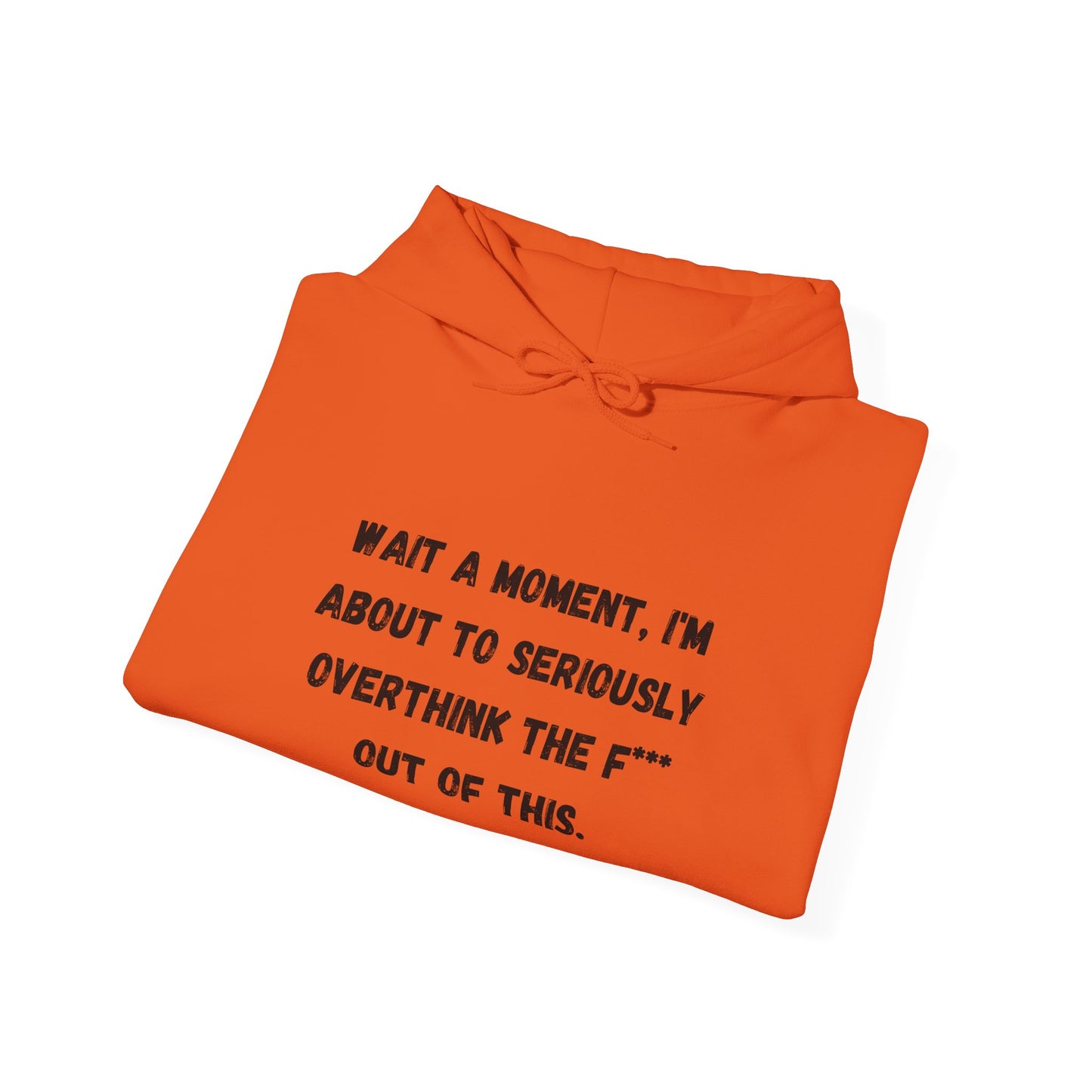 Wait a Moment, I'm About to Seriously Overthink the F*** Out of This, Hooded Sweatshirt