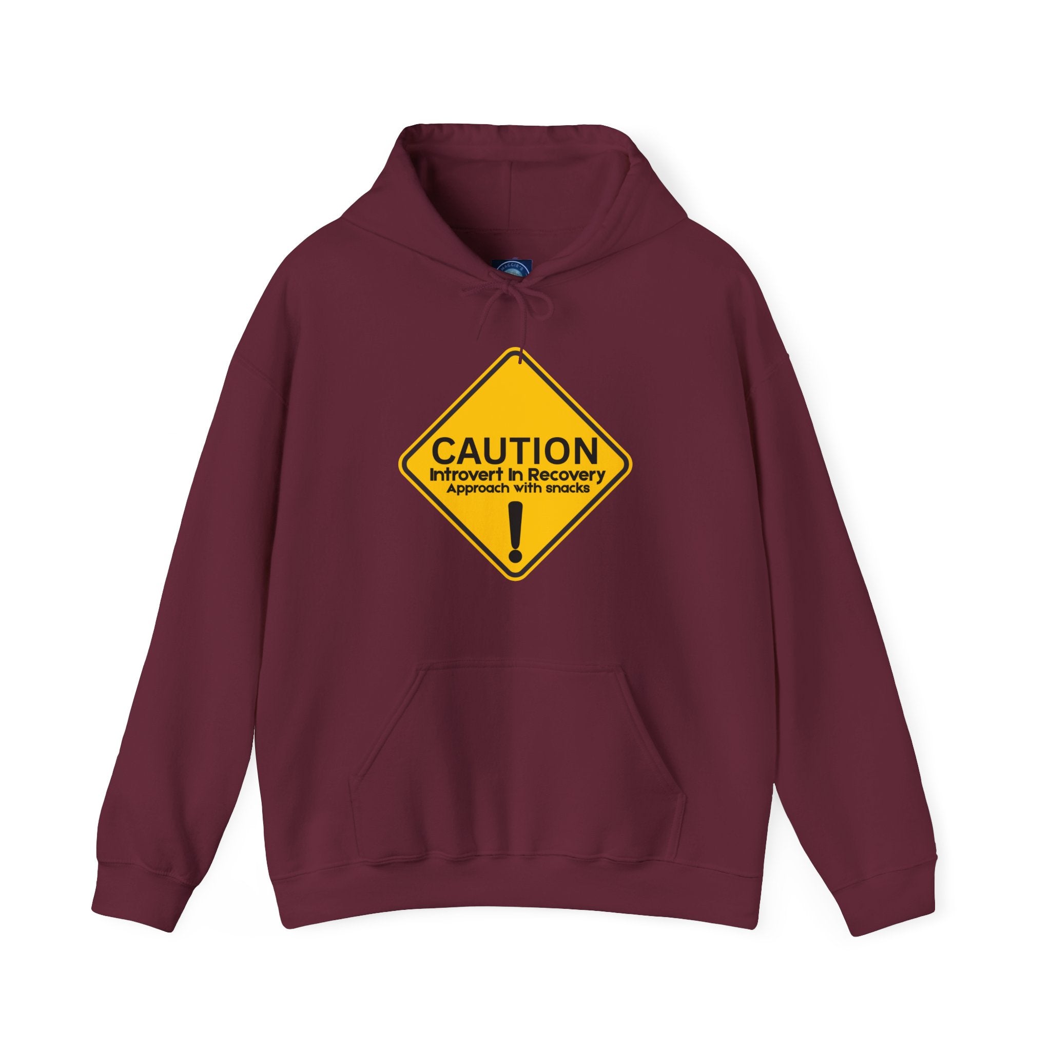 Caution: Introvert In Recovery — Approach With Snacks - hoodie