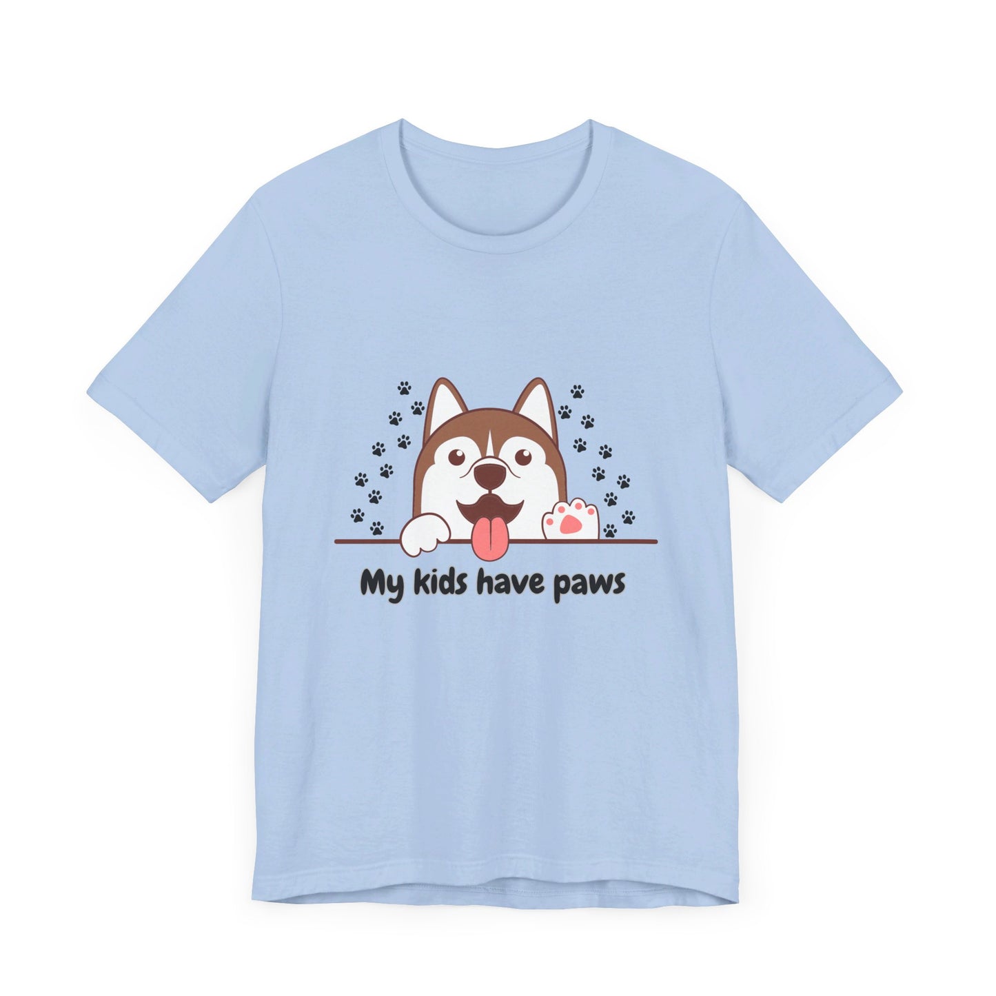 My Kids Have Paws, Unisex Jersey Short Sleeve Tee