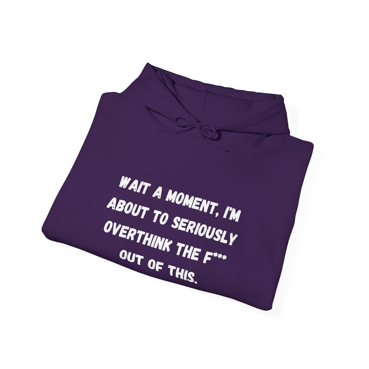 Wait a Moment, I'm About to Seriously Overthink the F*** Out of This, Hooded Sweatshirt