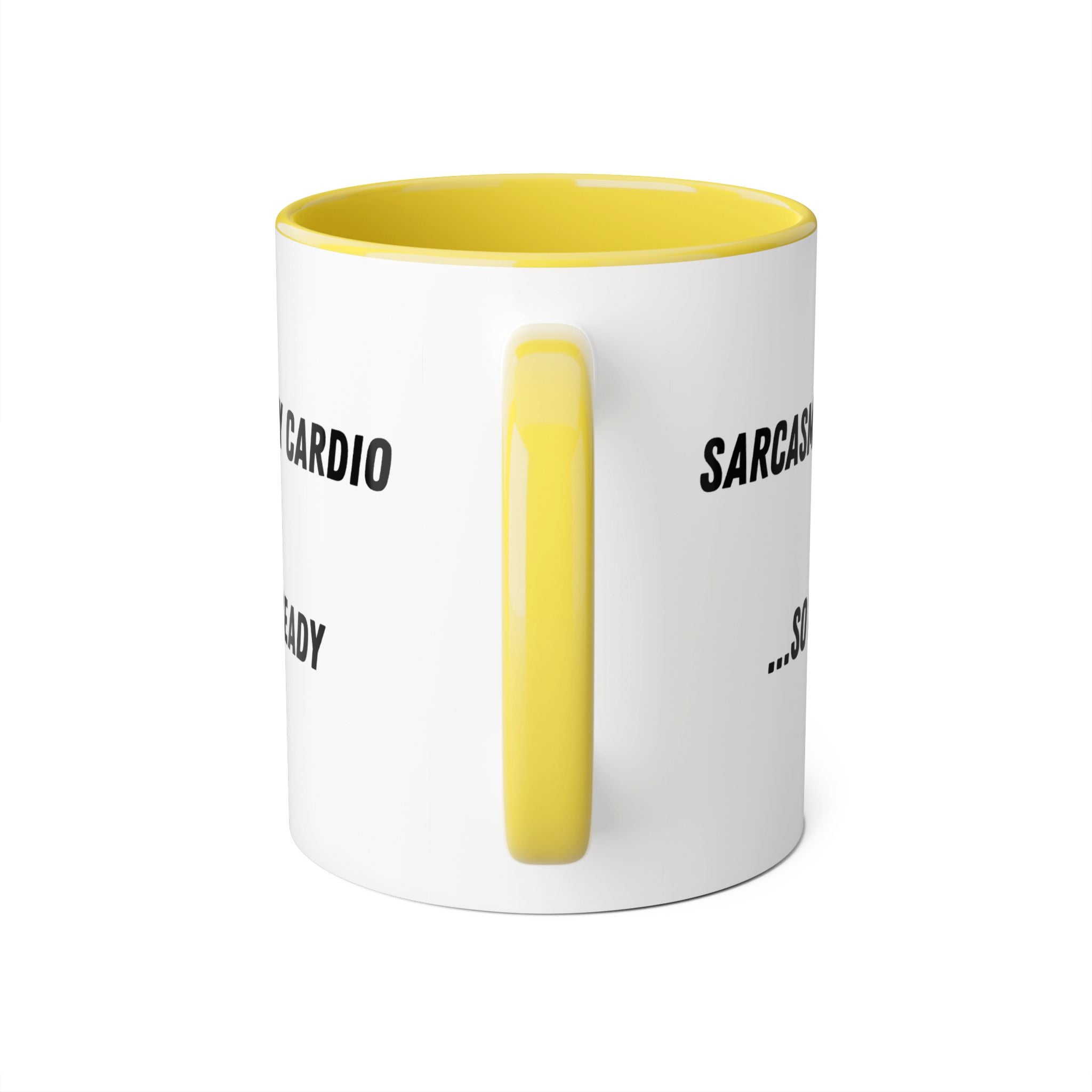 Sarcasm Is My Cardio 11oz Accent Mug — Funny Sarcastic Coffee Cup