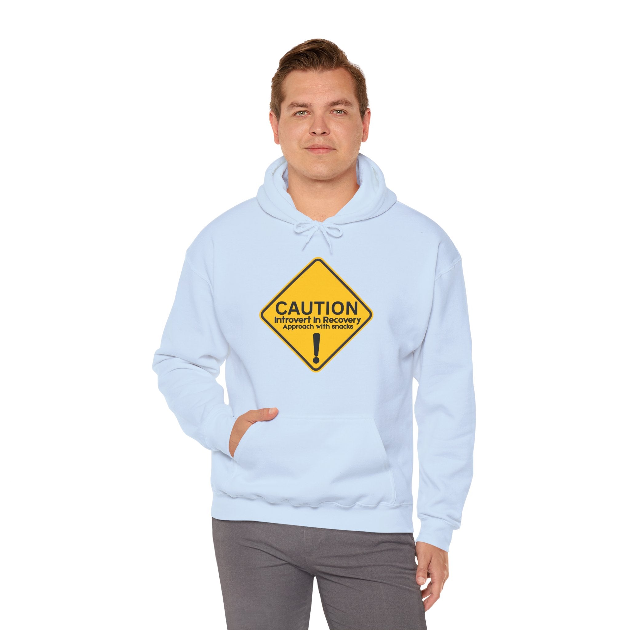 Caution: Introvert In Recovery — Approach With Snacks - hoodie