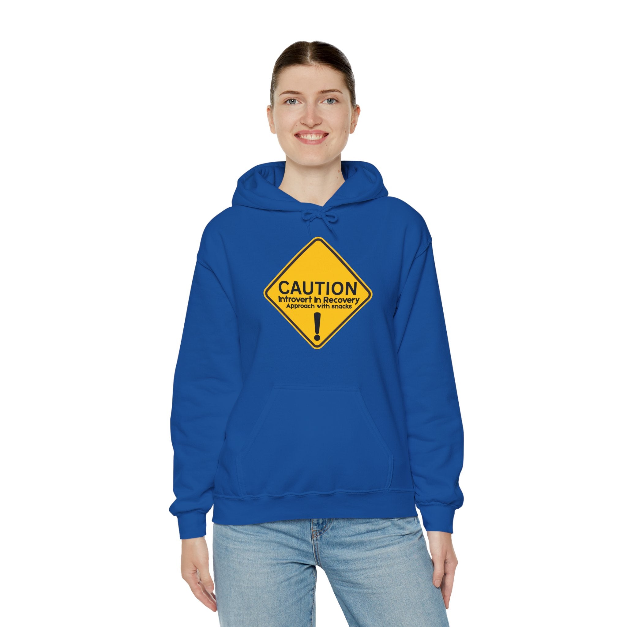 Caution: Introvert In Recovery — Approach With Snacks - hoodie