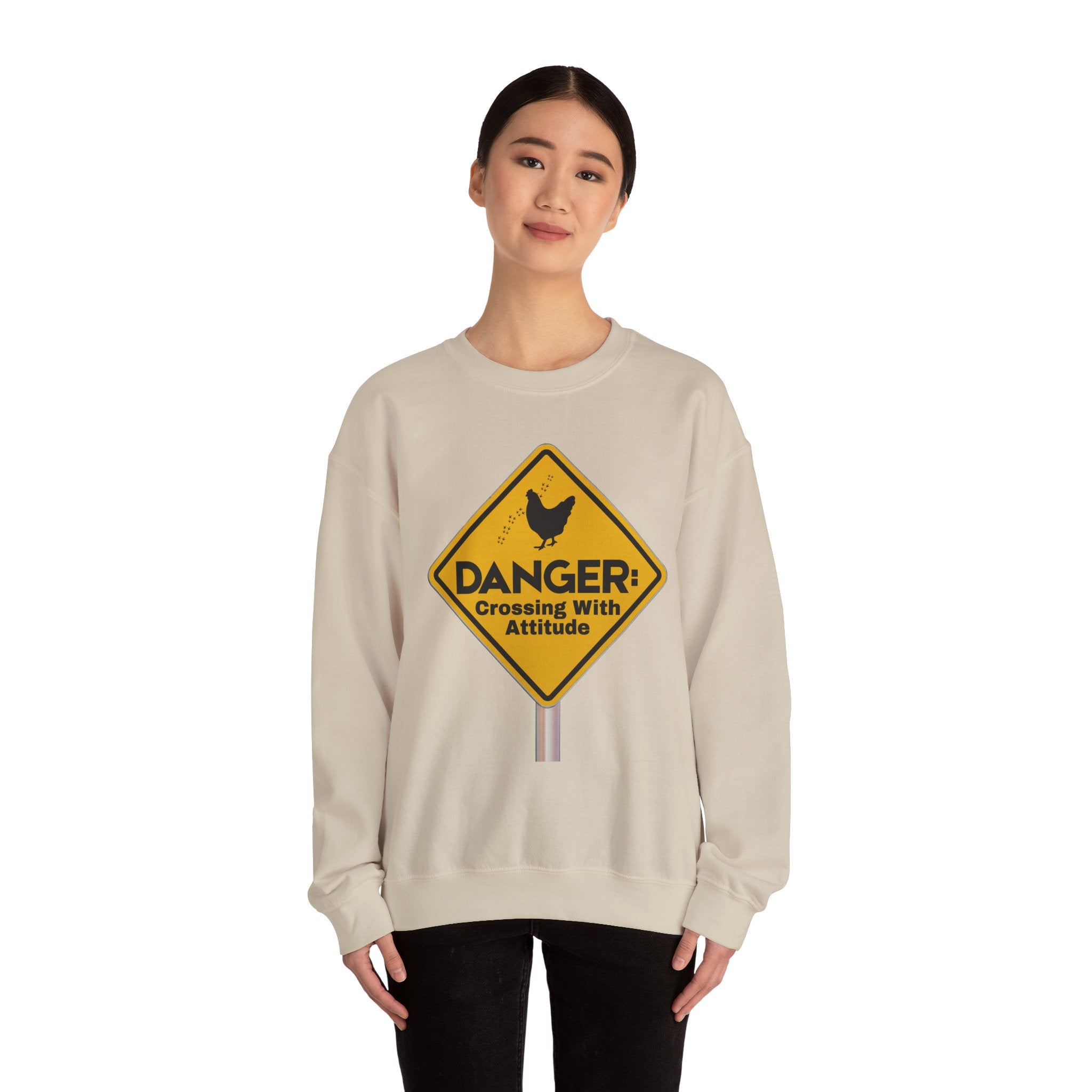 Danger: Crossing With Attitude - Sweatshirt