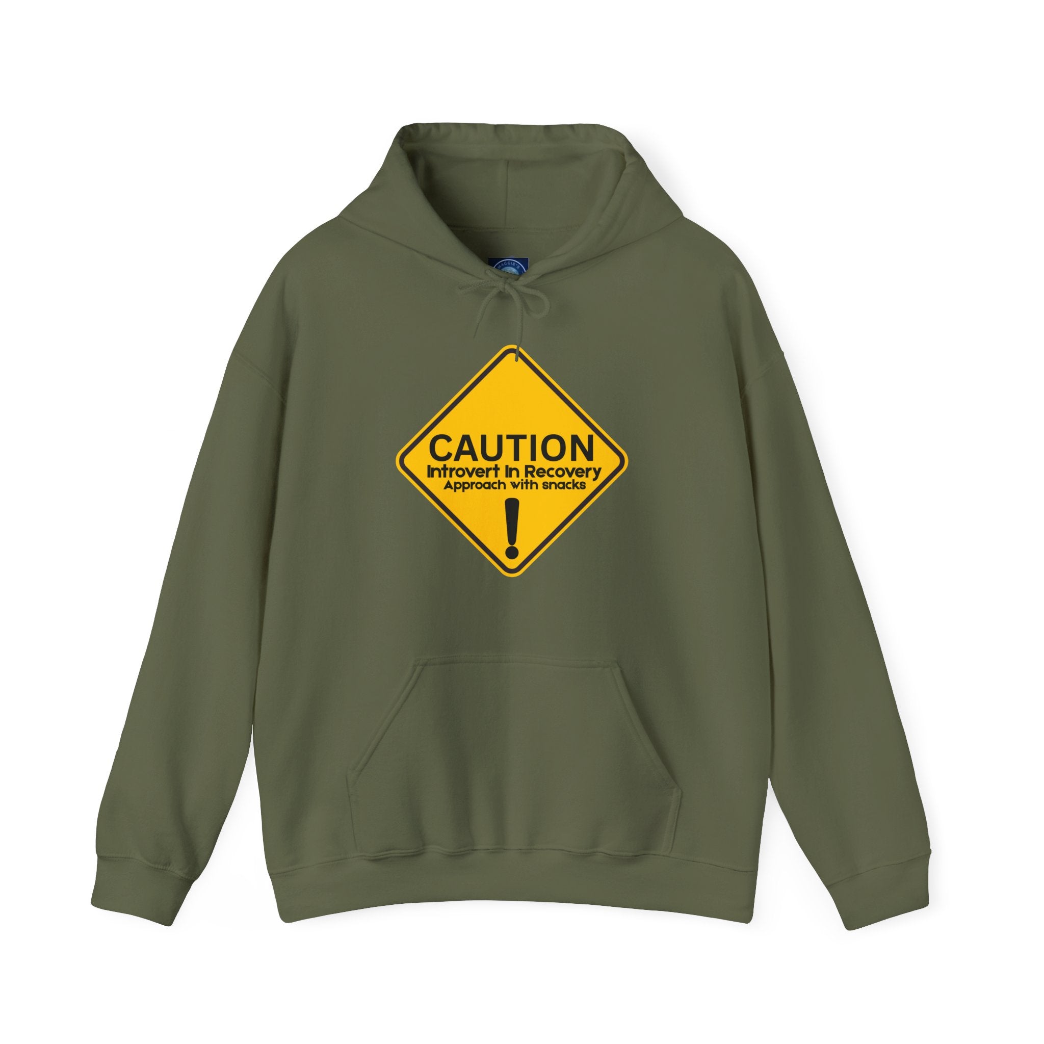 Caution: Introvert In Recovery — Approach With Snacks - hoodie