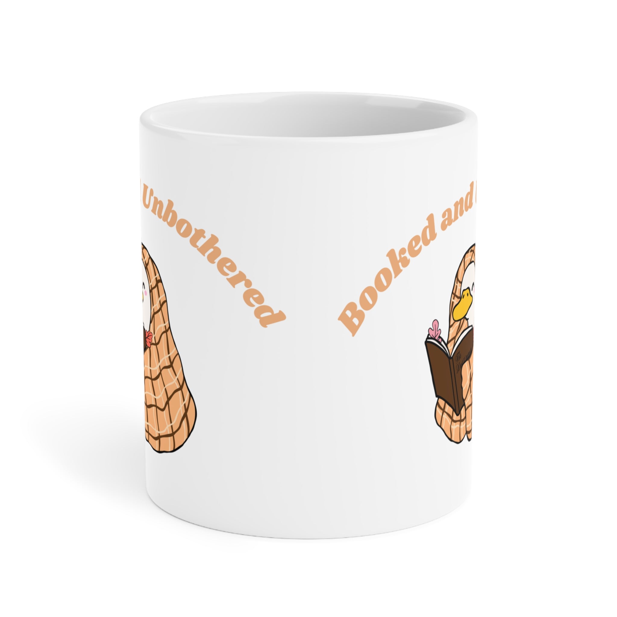 Mug — "Booked and Unbothered"