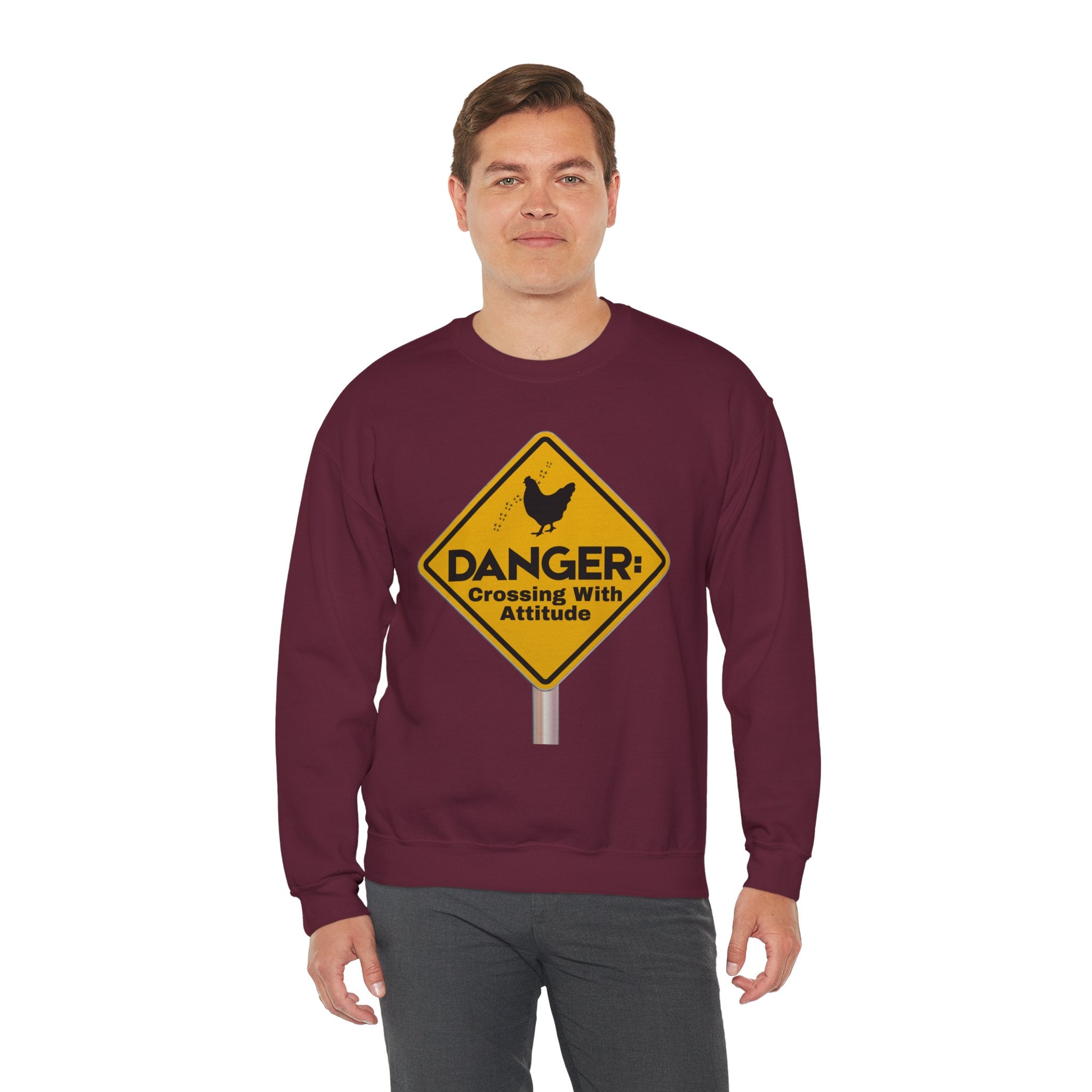 Danger: Crossing With Attitude - Sweatshirt