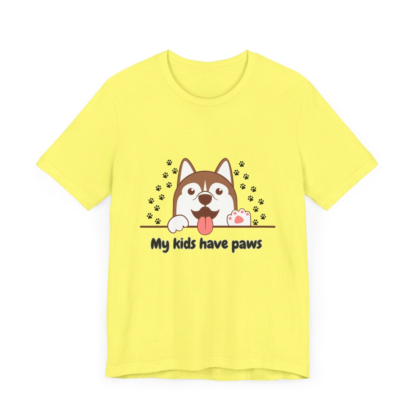 My Kids Have Paws, Unisex Jersey Short Sleeve Tee