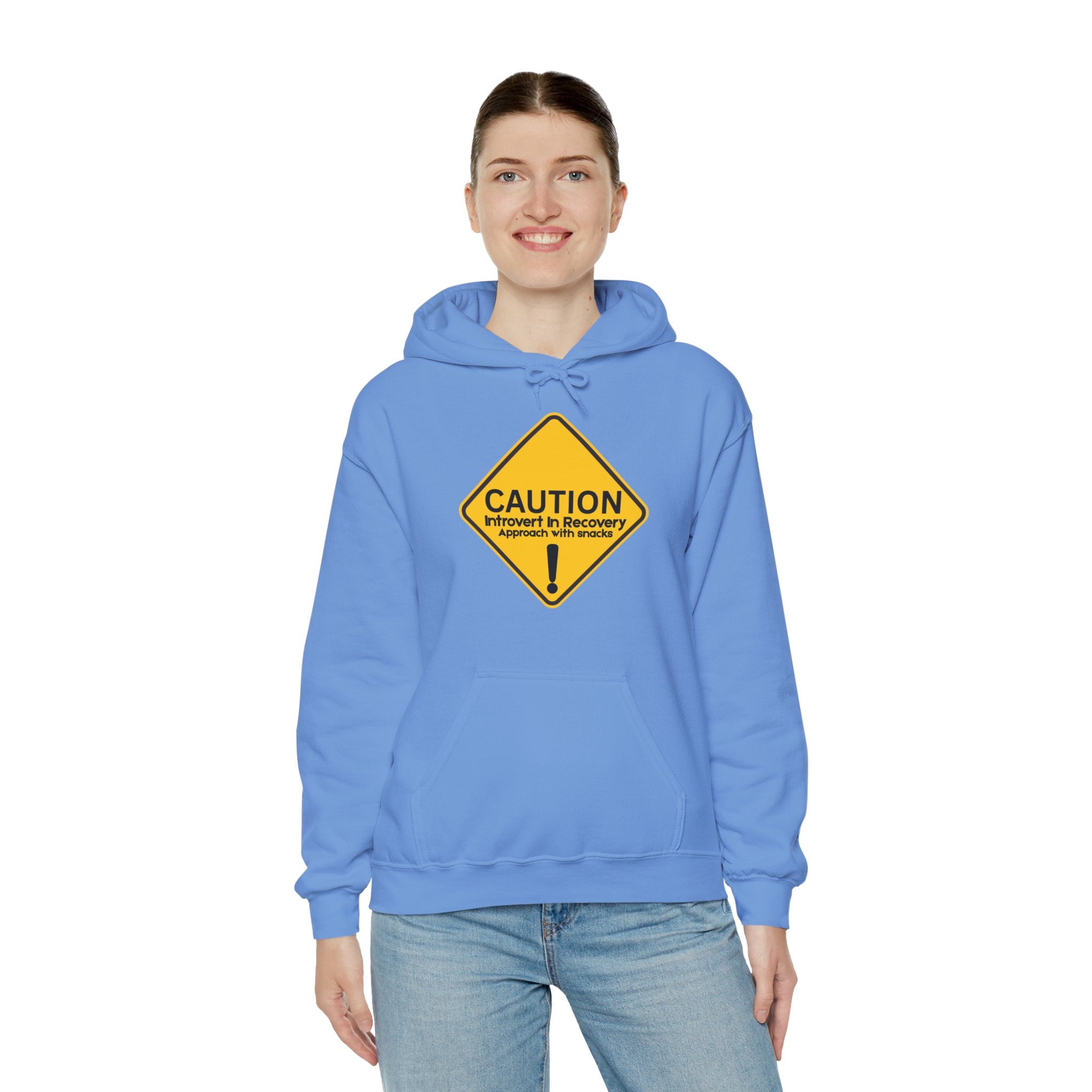 Caution: Introvert In Recovery — Approach With Snacks - hoodie