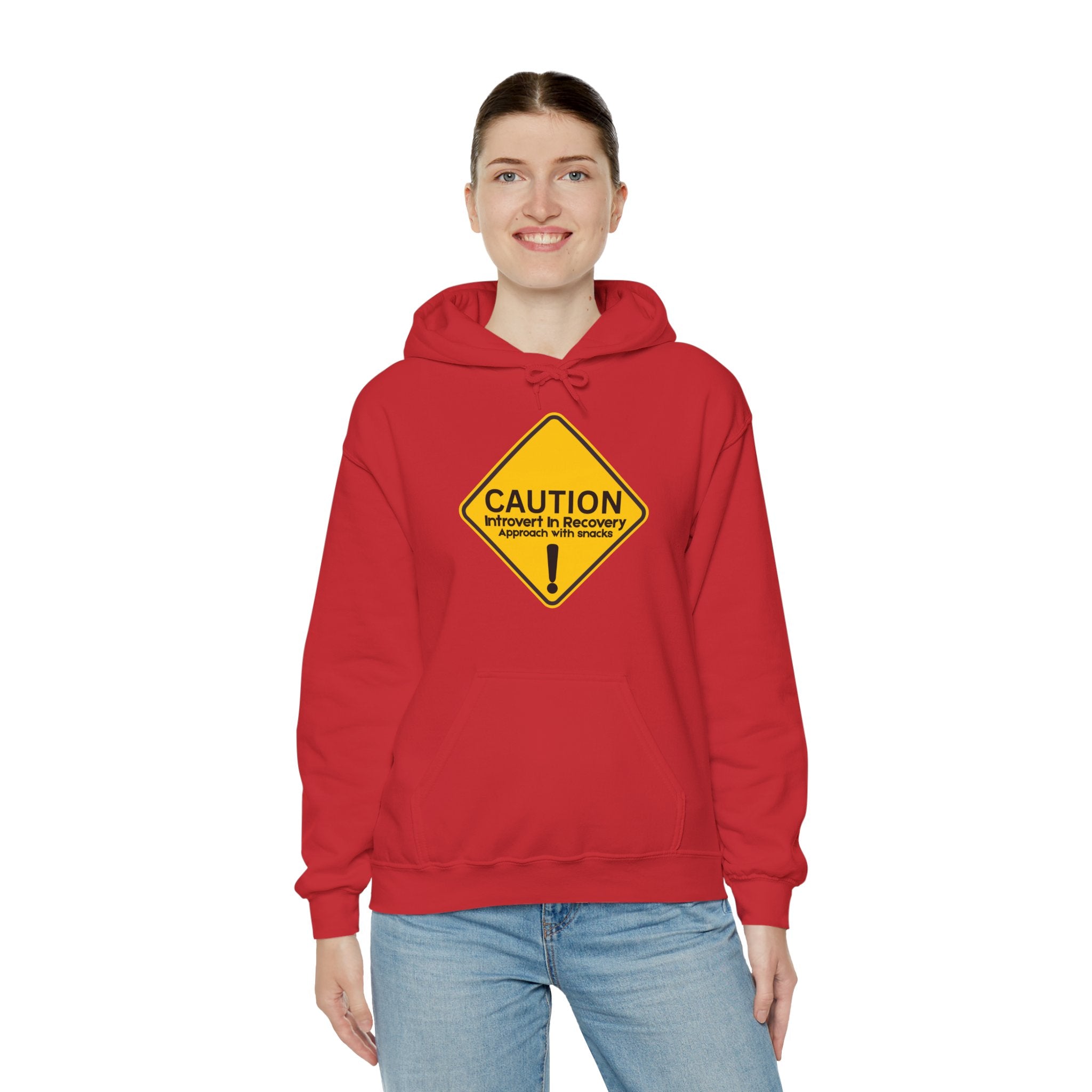 Caution: Introvert In Recovery — Approach With Snacks - hoodie