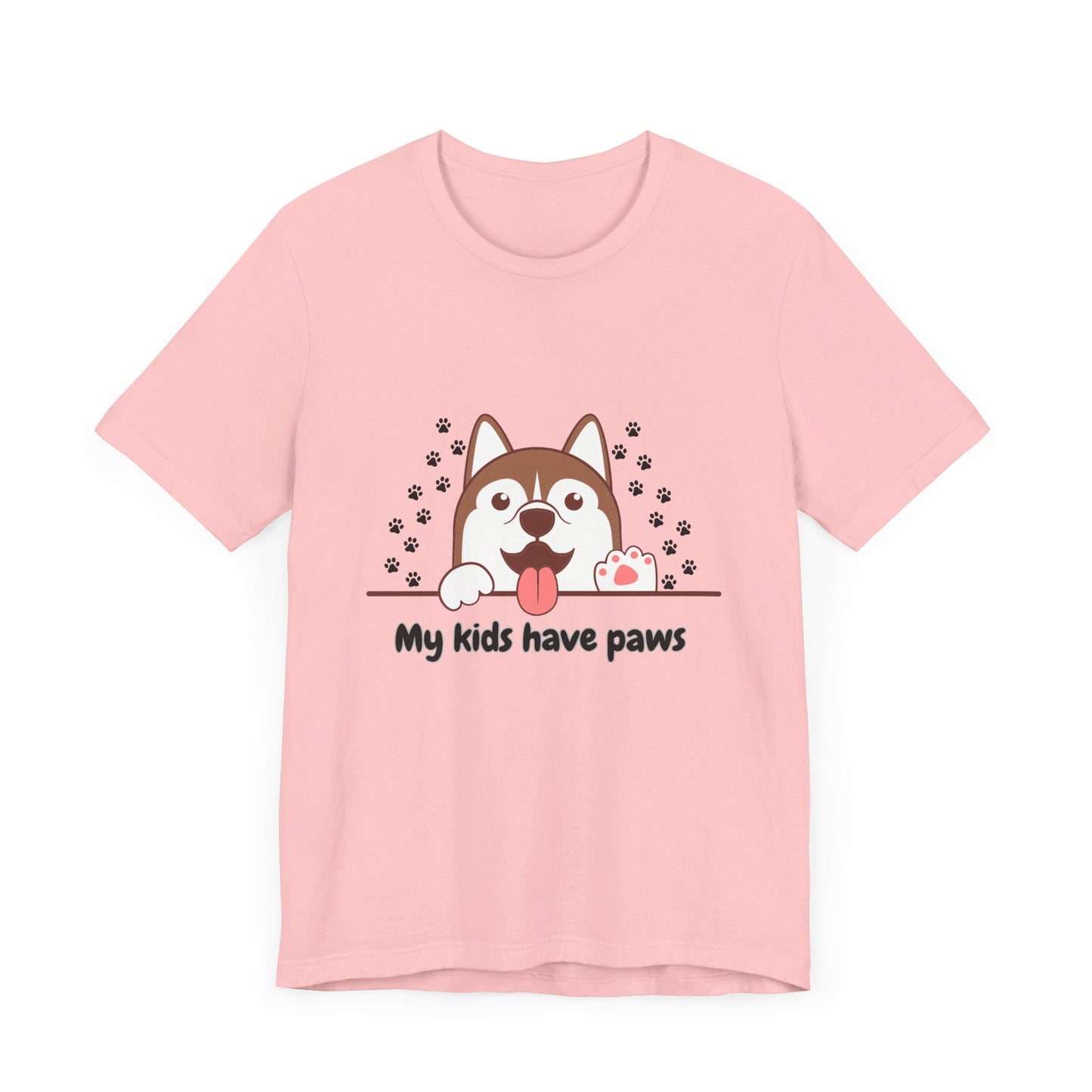 My Kids Have Paws, Unisex Jersey Short Sleeve Tee