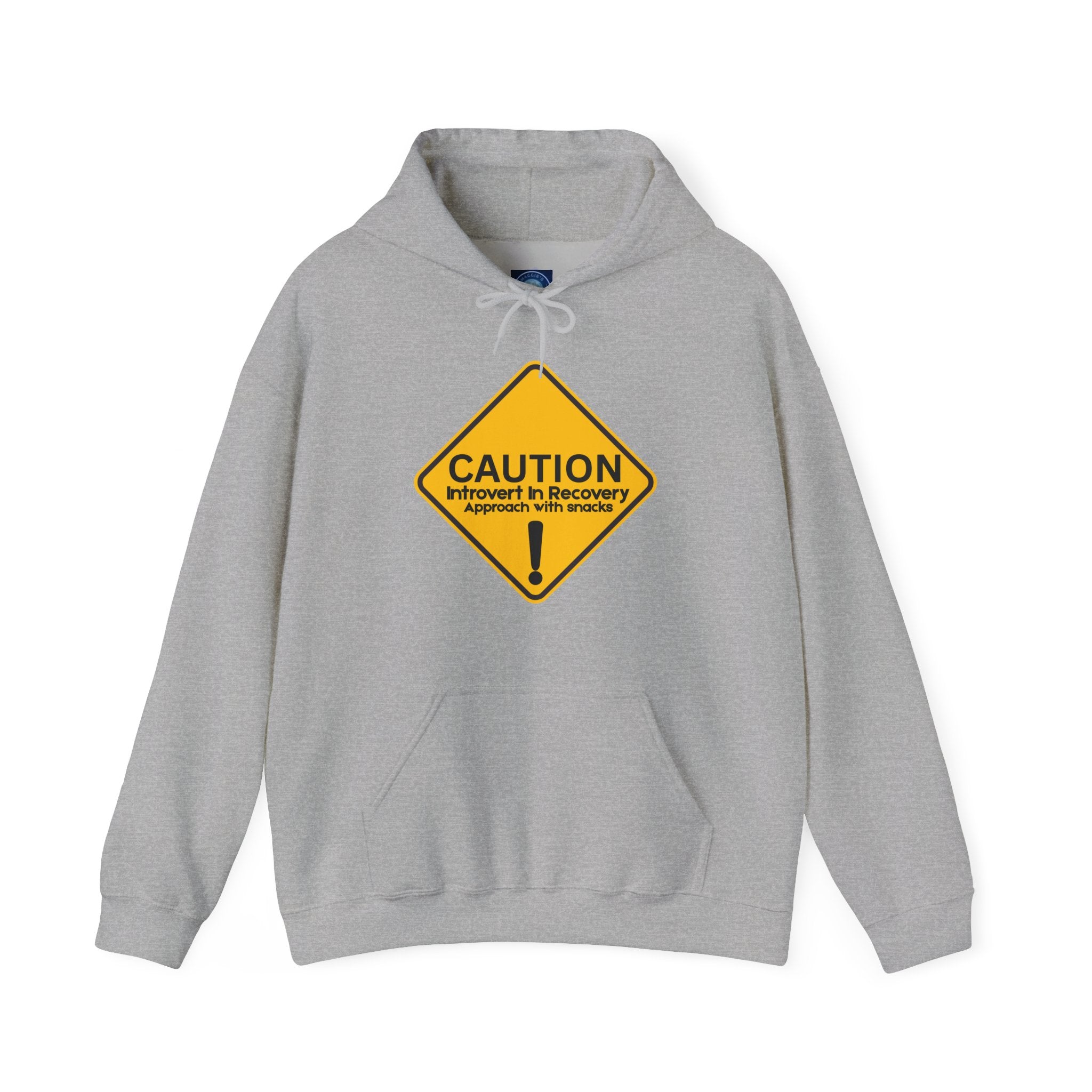 Caution: Introvert In Recovery — Approach With Snacks - hoodie