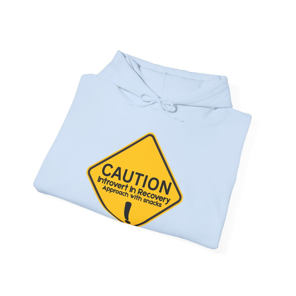 Caution: Introvert In Recovery — Approach With Snacks - hoodie