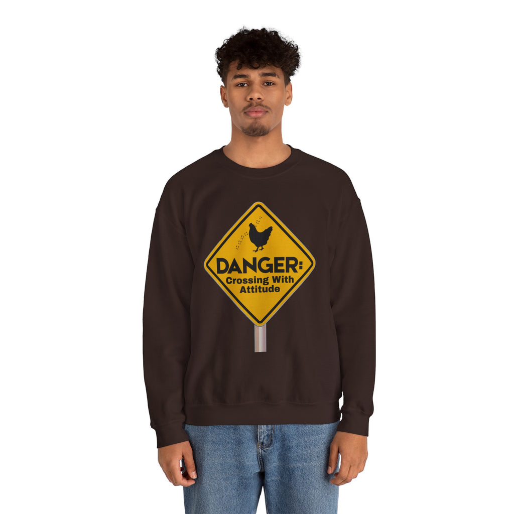 Danger: Crossing With Attitude - Sweatshirt