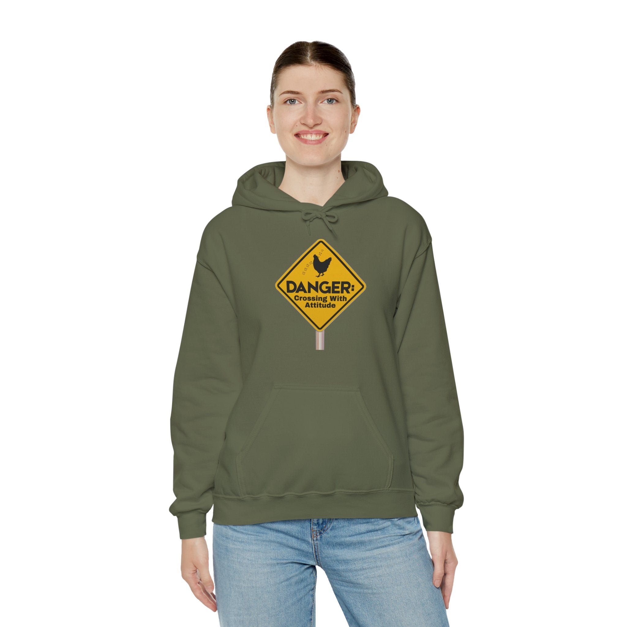 Danger: Crossing With Attitude - Hoodie