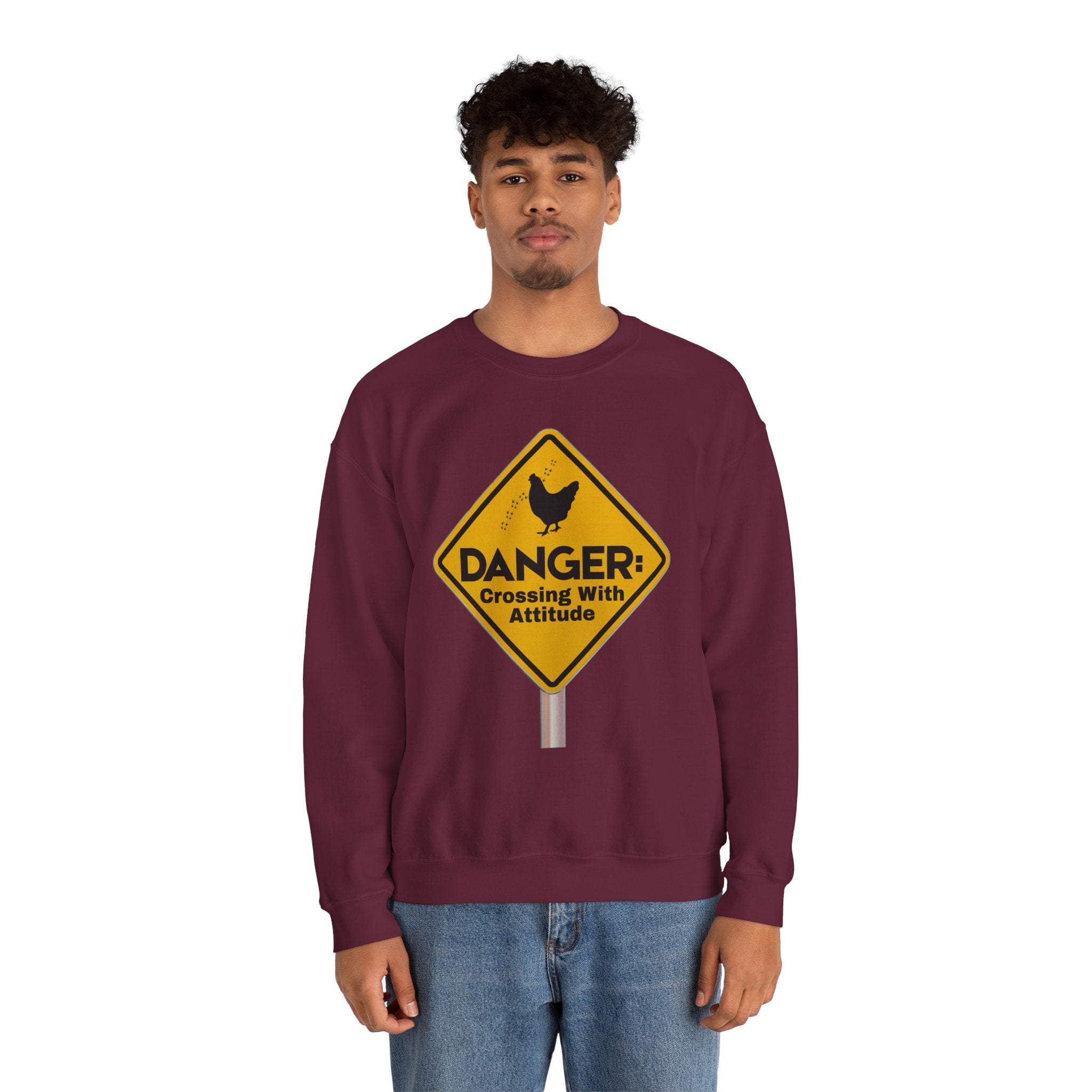 Danger: Crossing With Attitude - Sweatshirt