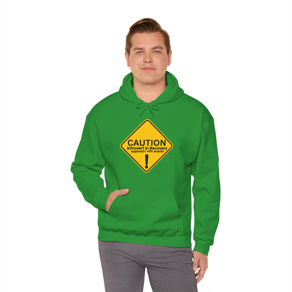 Caution: Introvert In Recovery — Approach With Snacks - hoodie