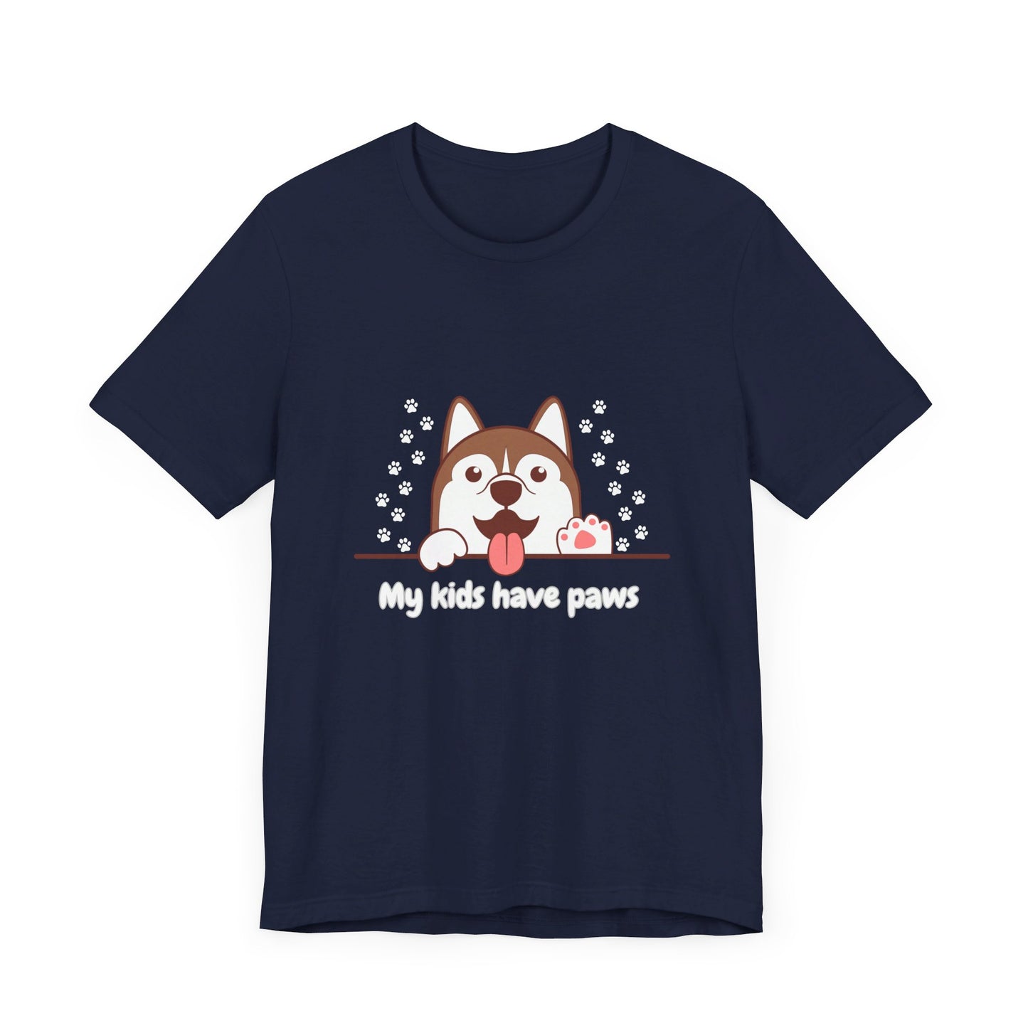 My Kids Have Paws, Unisex Jersey Short Sleeve Tee