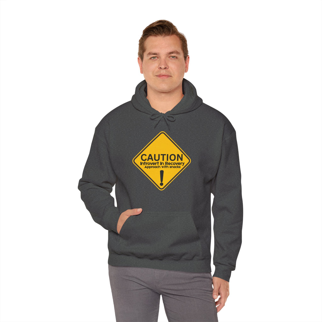 Caution: Introvert In Recovery — Approach With Snacks - hoodie