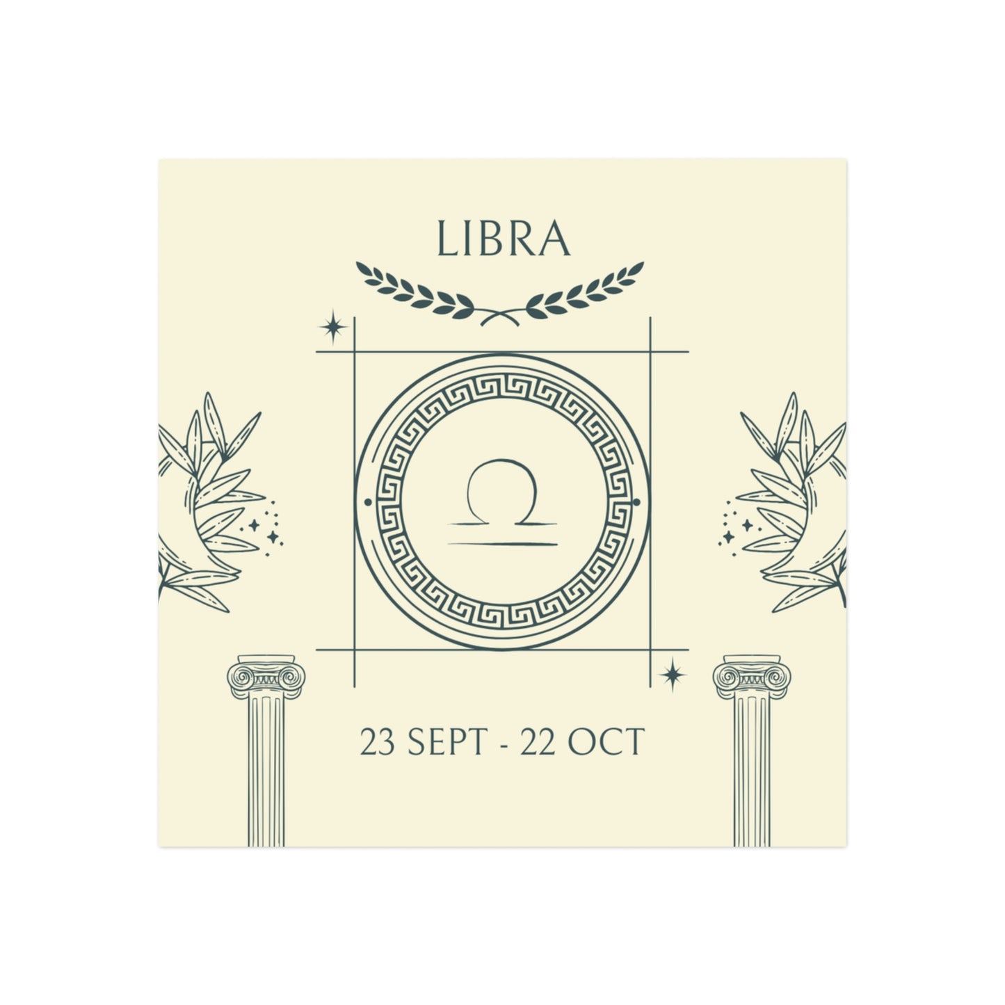 Libra, Square Magnet