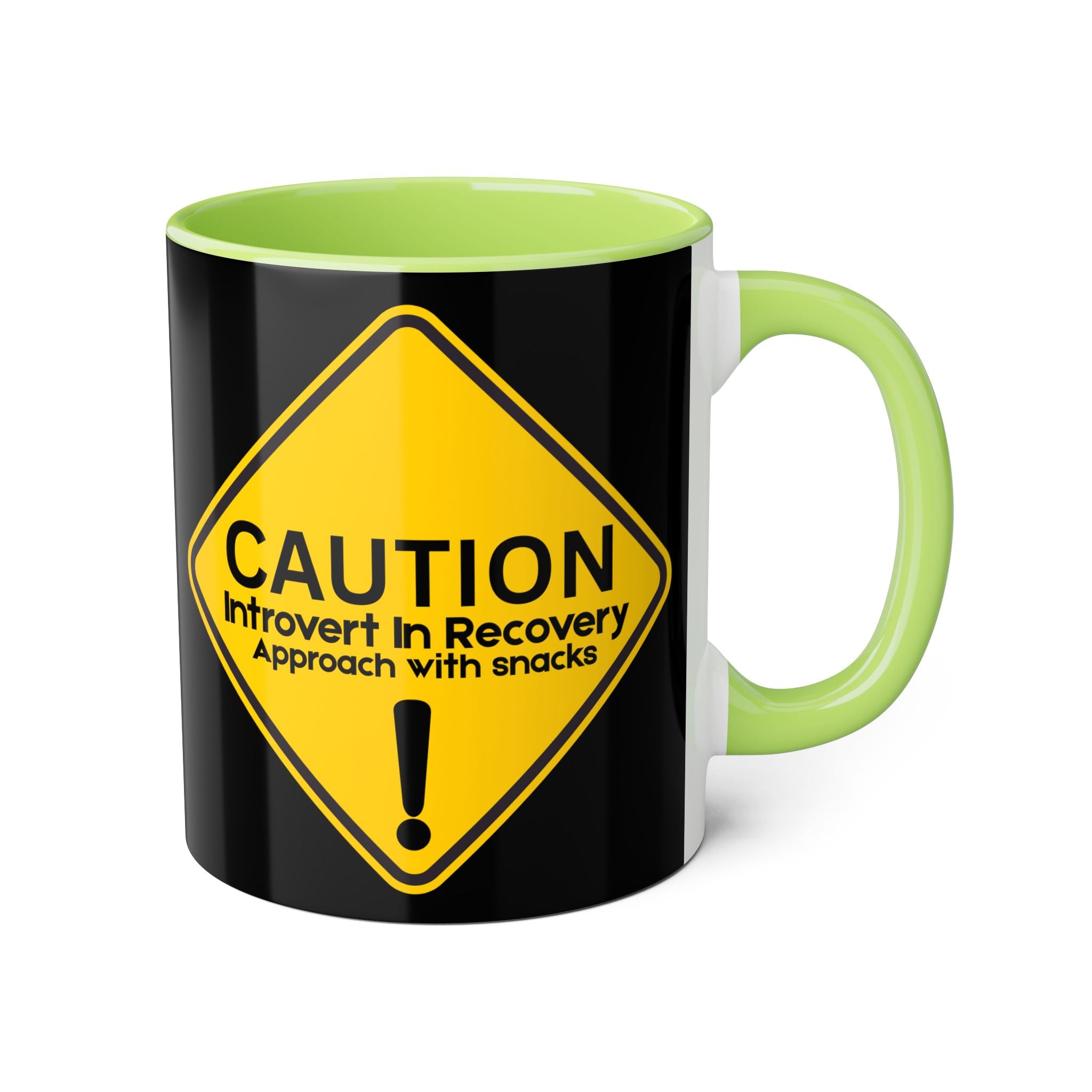 Caution: Introvert In Recovery — Approach With Snacks - Mug