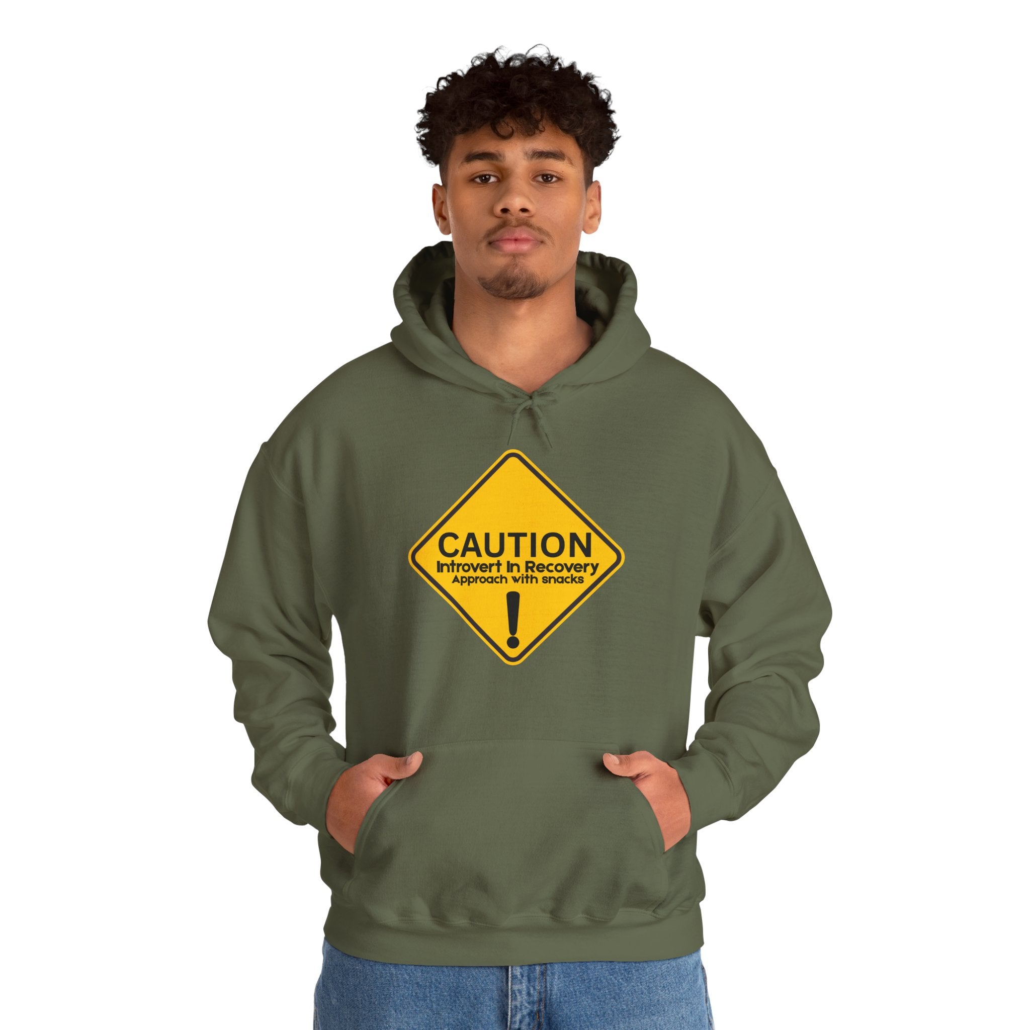 Caution: Introvert In Recovery — Approach With Snacks - hoodie