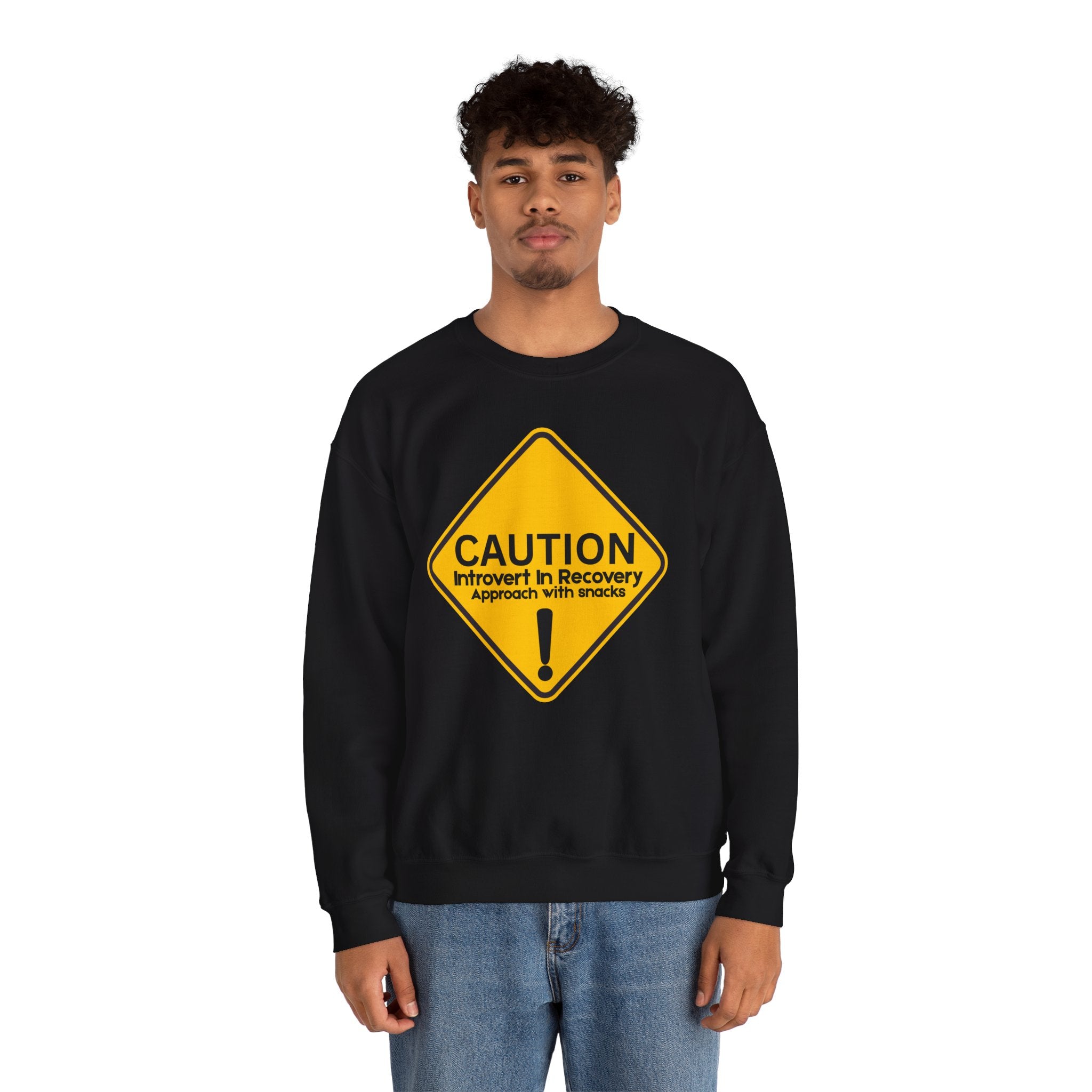 Caution: Introvert In Recovery — Approach With Snacks - Sweatshirt