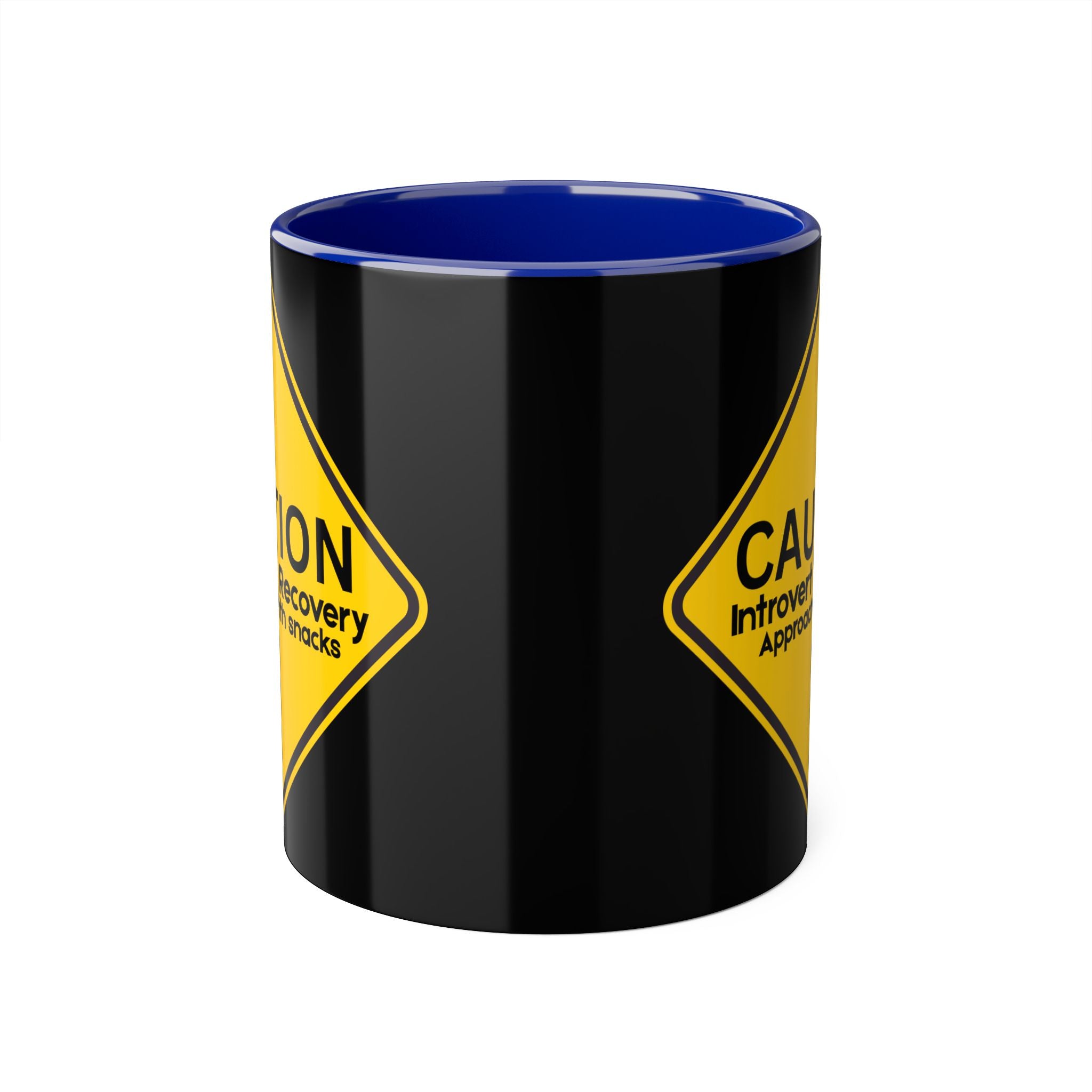 Caution: Introvert In Recovery — Approach With Snacks - Mug