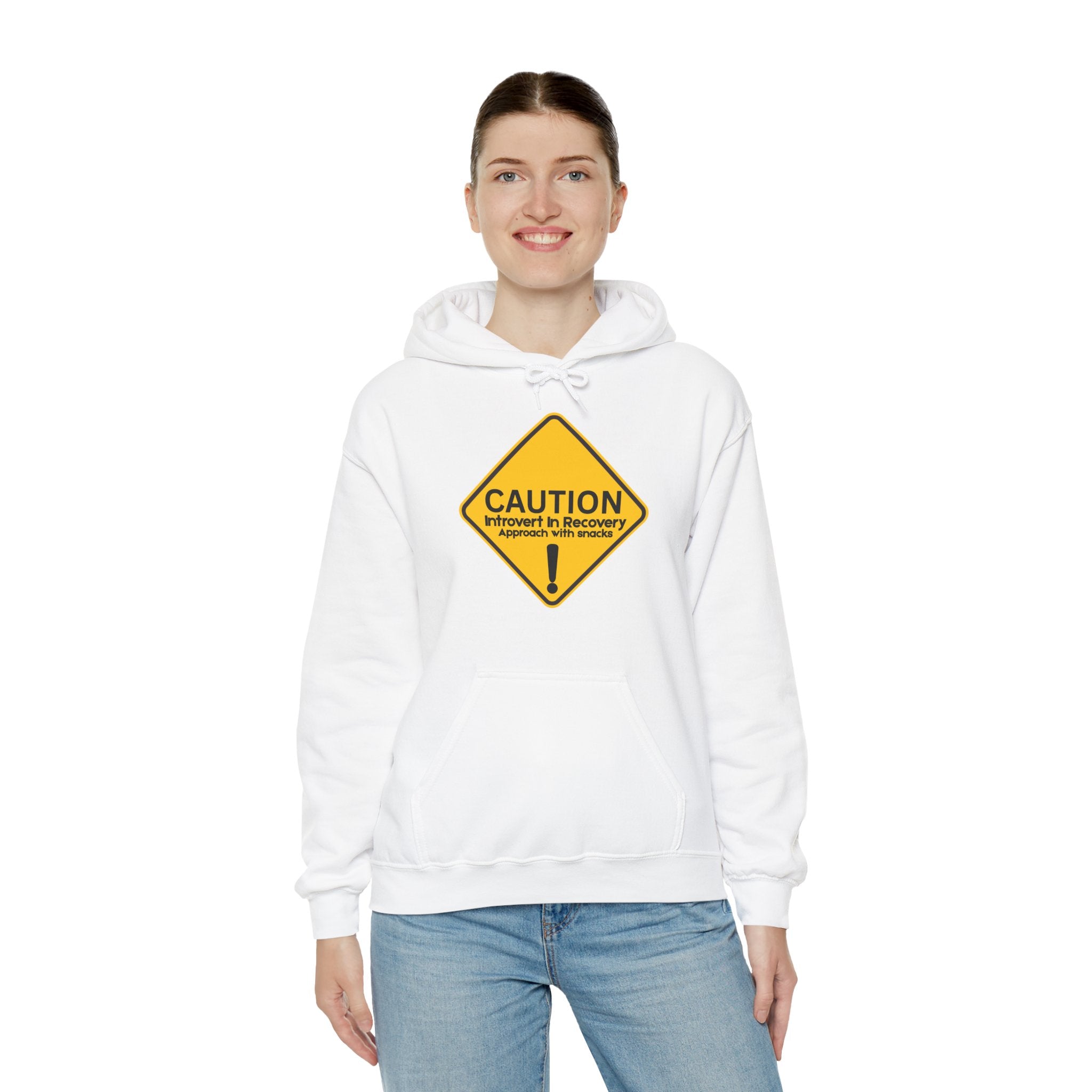 Caution: Introvert In Recovery — Approach With Snacks - hoodie