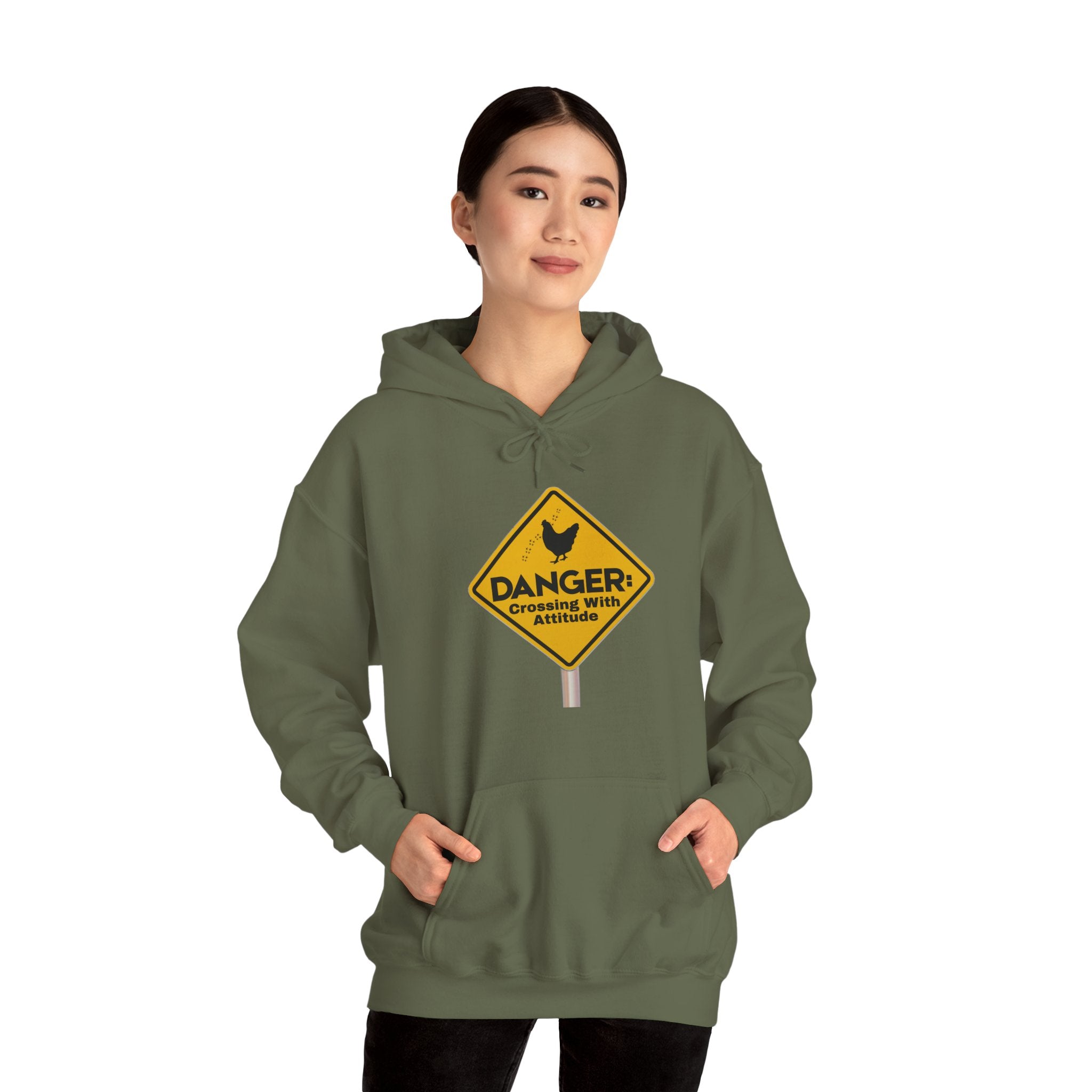 Danger: Crossing With Attitude - Hoodie