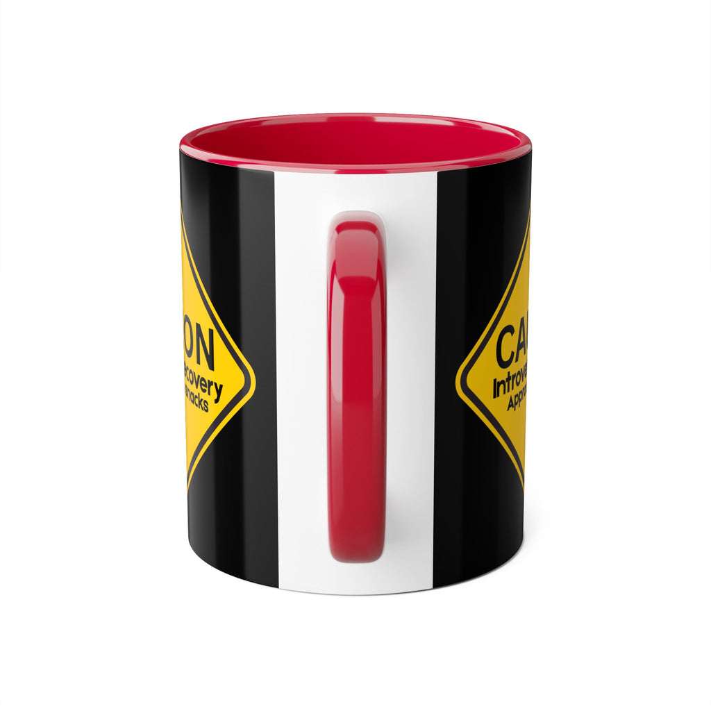 Caution: Introvert In Recovery — Approach With Snacks - Mug
