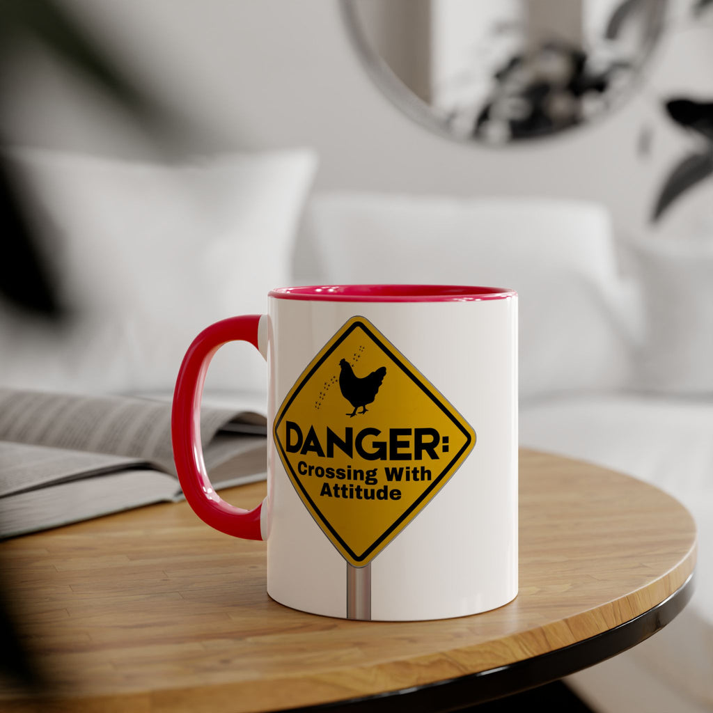 Danger: Crossing With Attitude - Mug