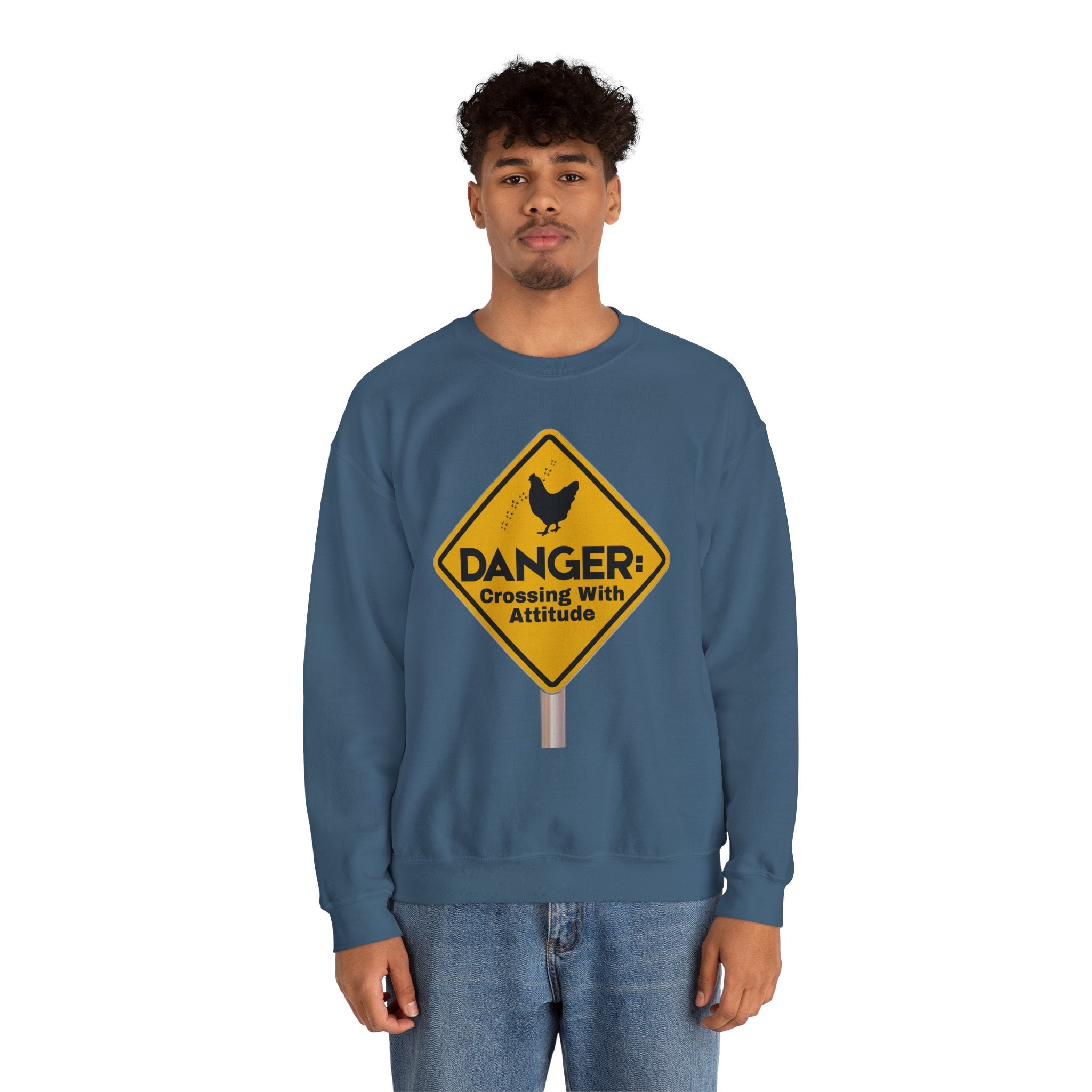 Danger: Crossing With Attitude - Sweatshirt