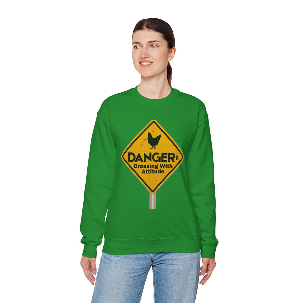 Danger: Crossing With Attitude - Sweatshirt