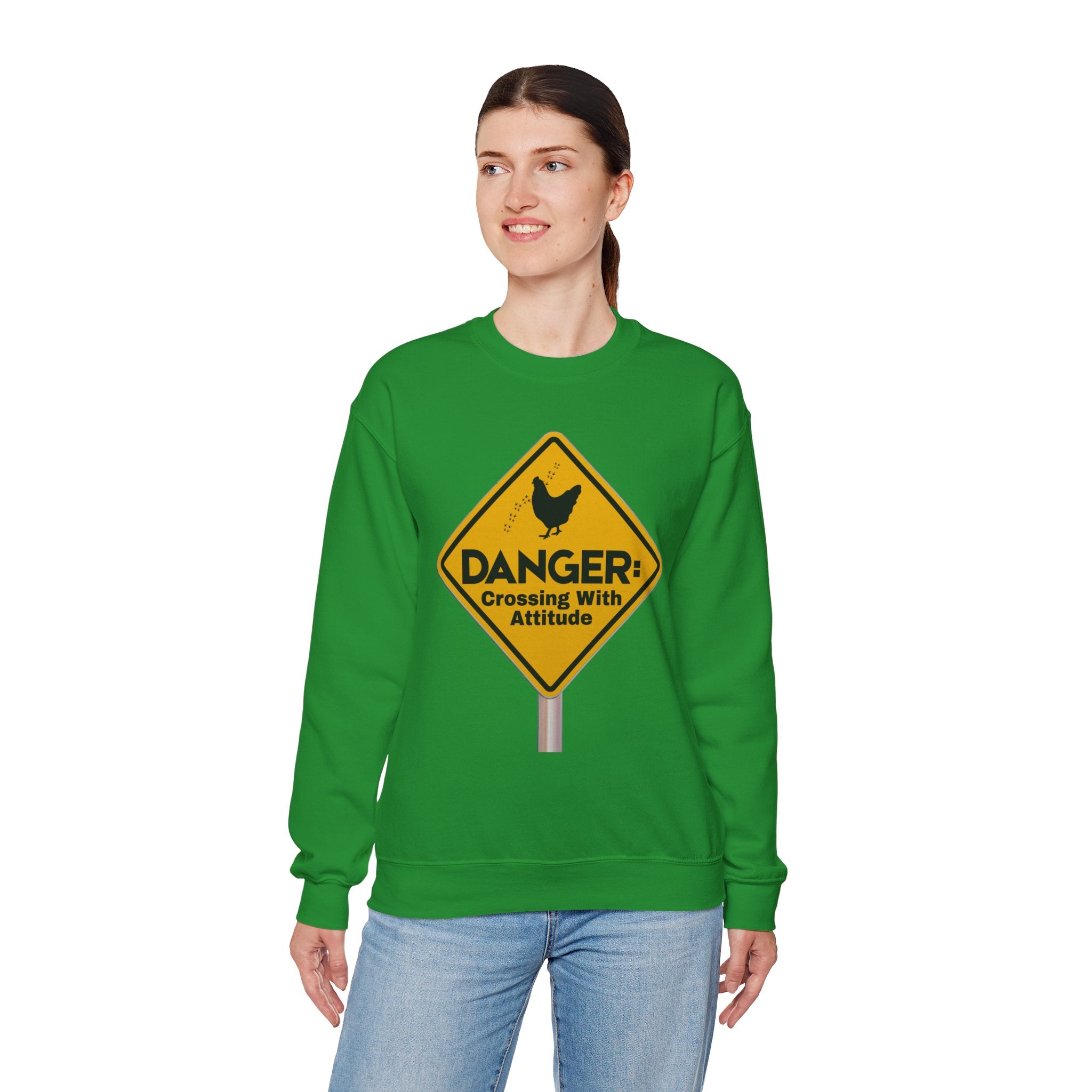 Danger: Crossing With Attitude - Sweatshirt