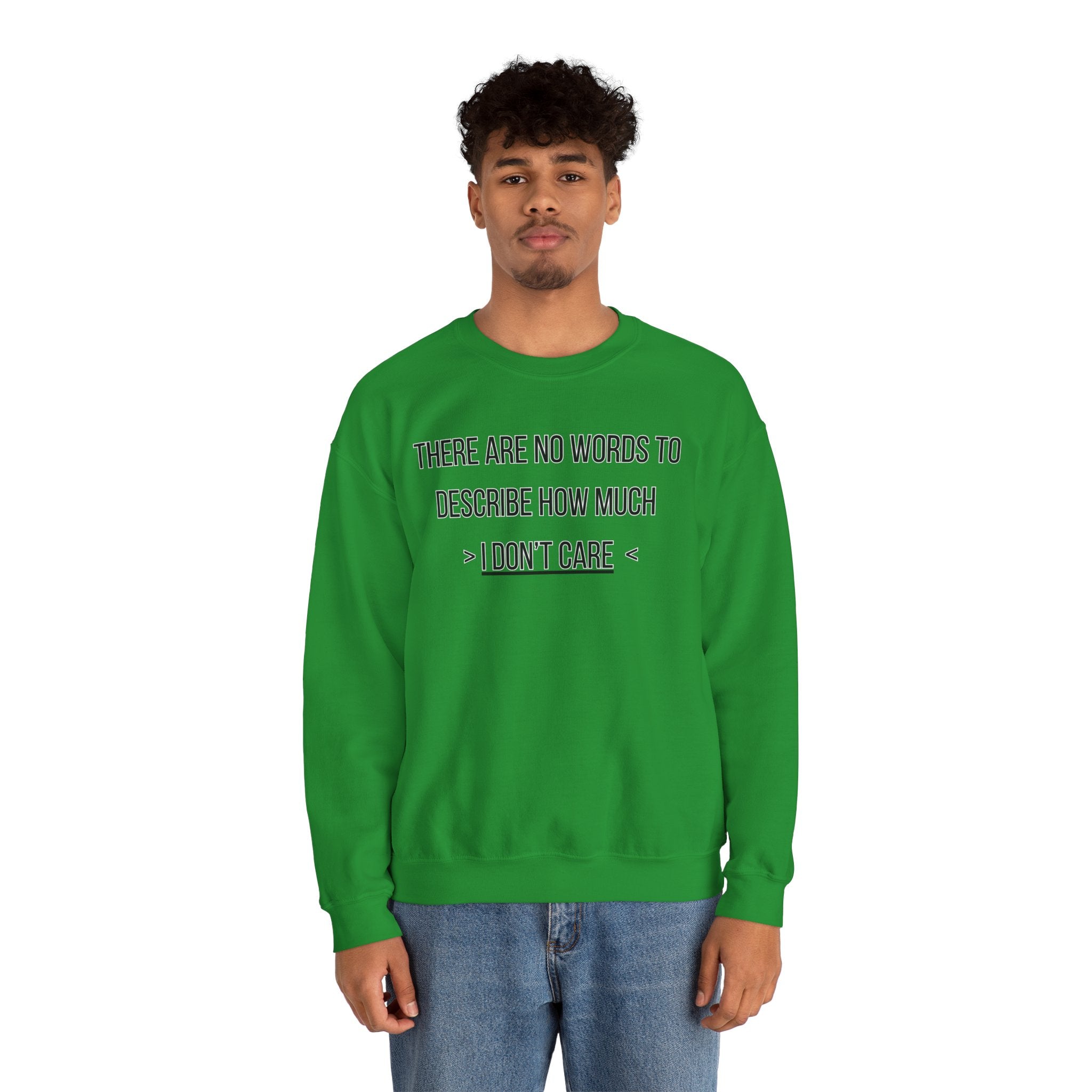 There Are No Words To Describe How Much > I Don’t Care < - Sweatshirt