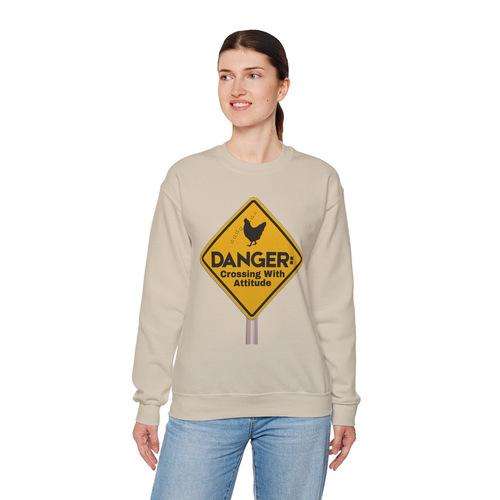 Danger: Crossing With Attitude - Sweatshirt