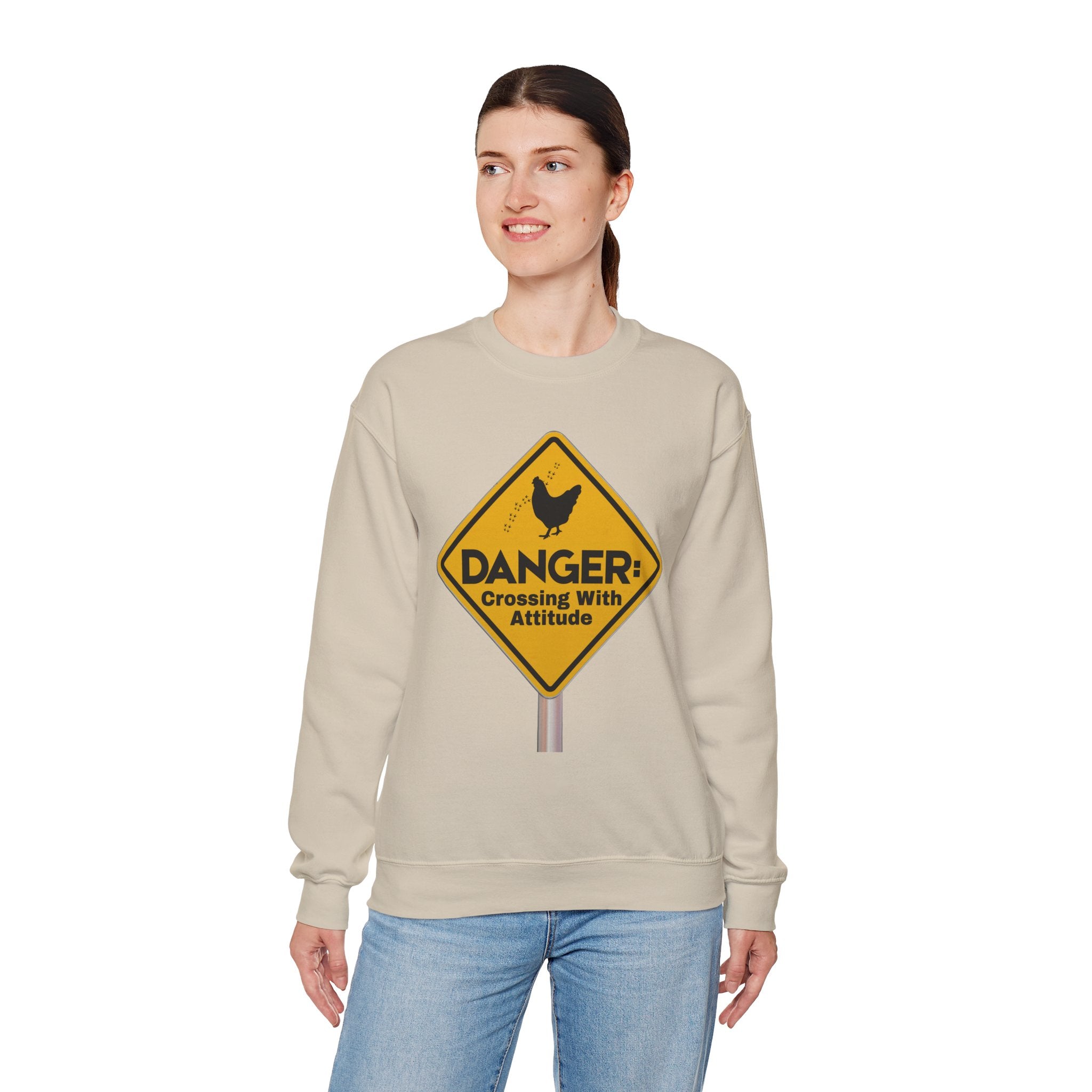 Danger: Crossing With Attitude - Sweatshirt