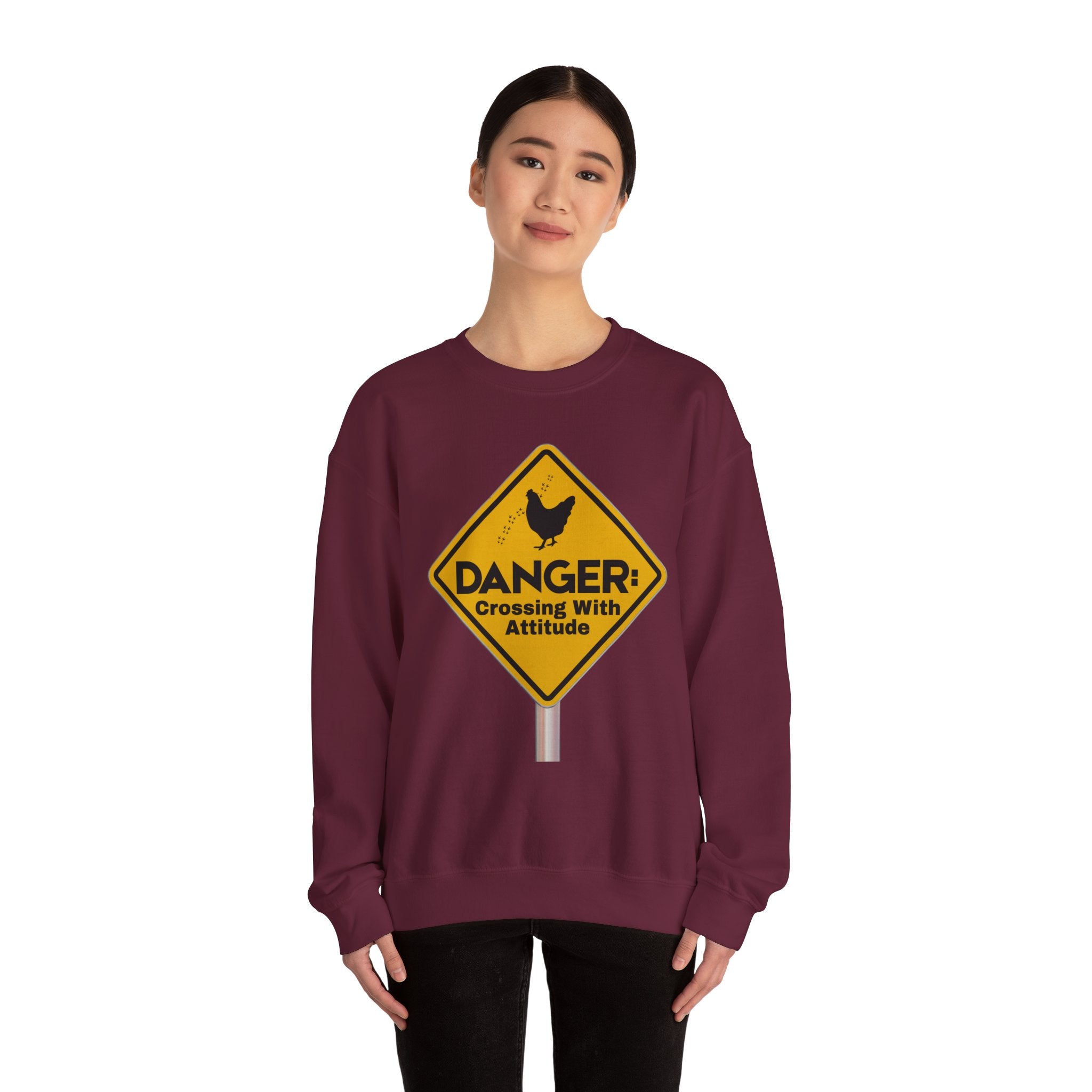 Danger: Crossing With Attitude - Sweatshirt