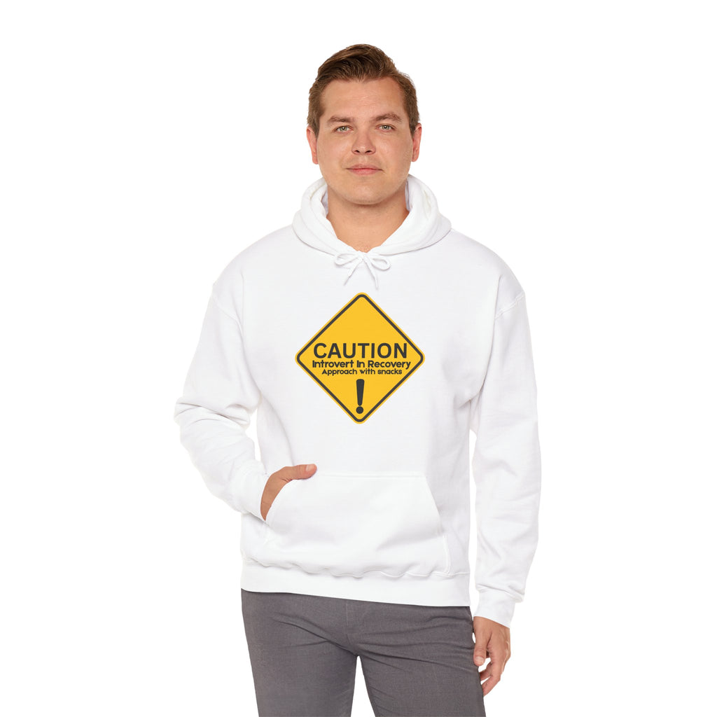 Caution: Introvert In Recovery — Approach With Snacks - hoodie